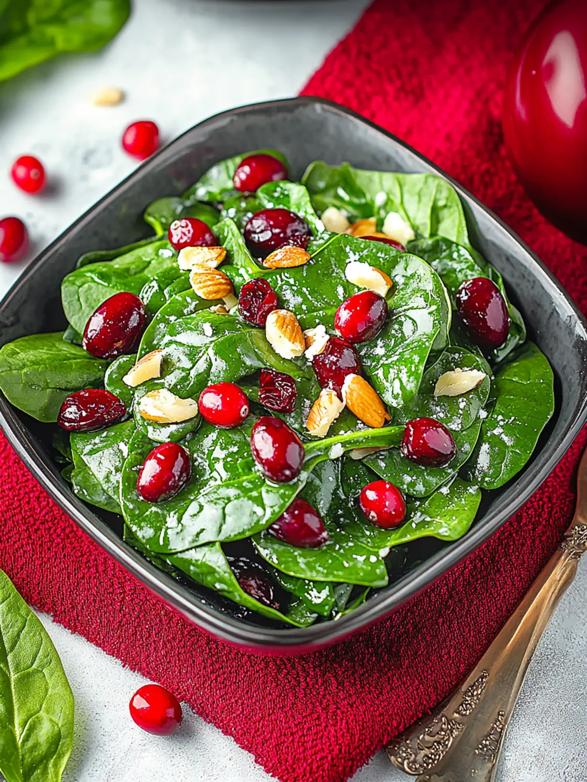 Cranberry Spinach Salad: A Festive Holiday Delight 3 Cranberry Spinach Salad