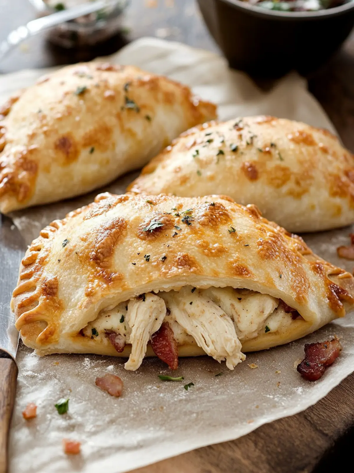 Irresistible Chicken Bacon Ranch Calzone in 30 Minutes 2 Chicken Bacon Ranch Calzone