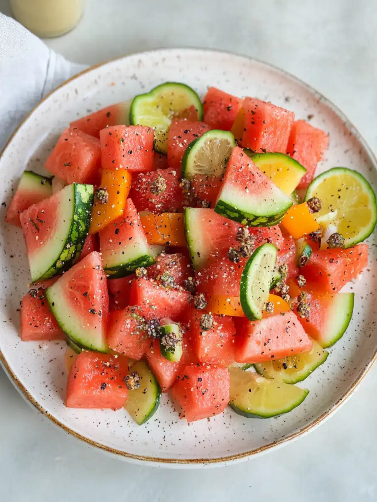 Refreshing Watermelon Salad: A Sweet, Summer Delight 2 watermelon salad
