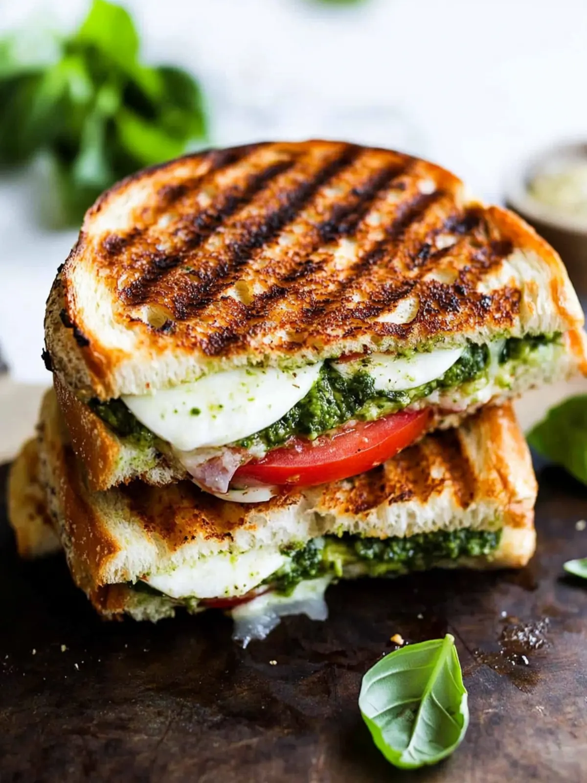 Mouthwatering Caprese Panini with Avocado Basil Pesto Bliss 3 Caprese Panini with Avocado Basil Pesto