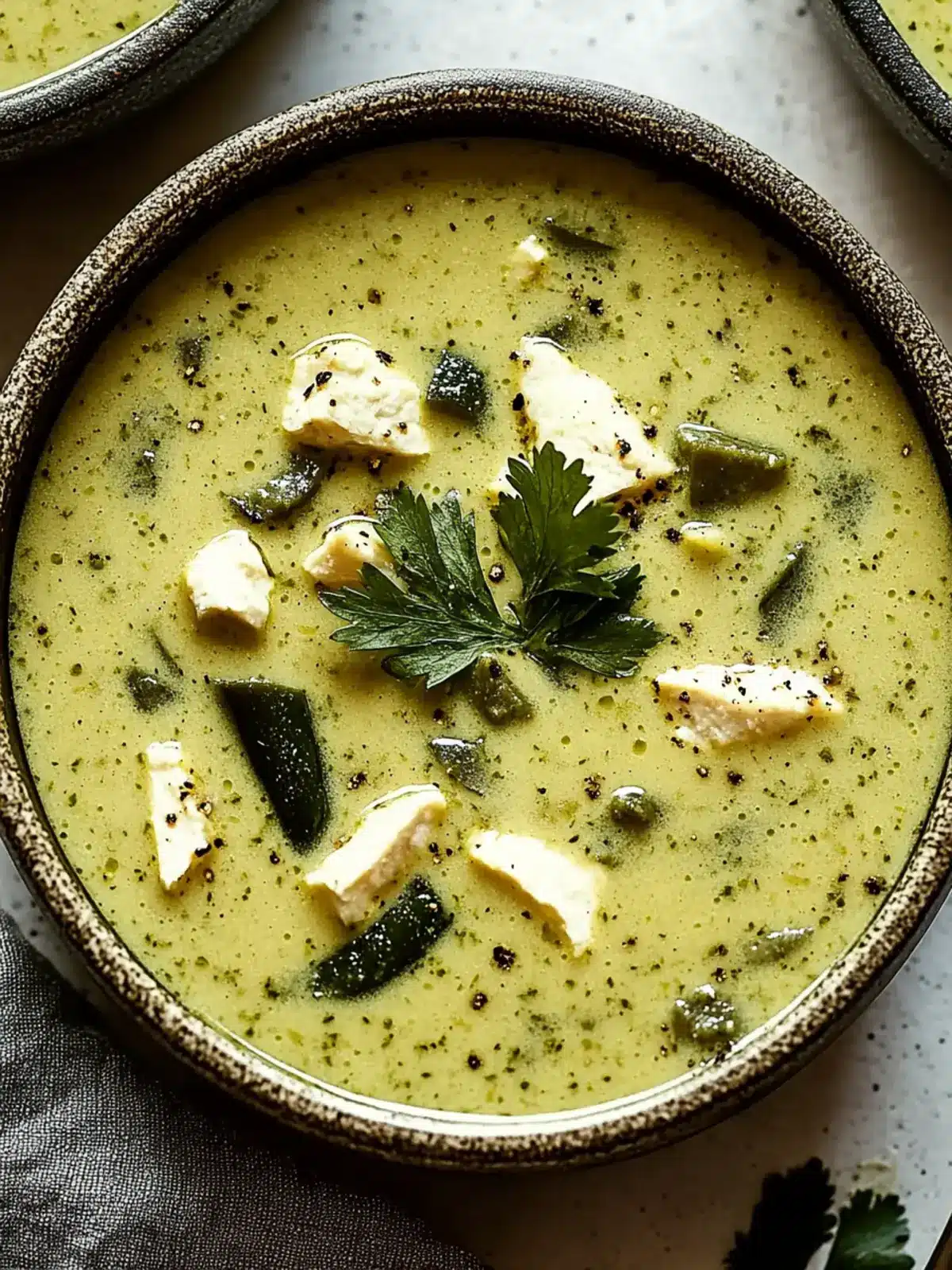Irresistible Roasted Poblano Soup: Creamy Comfort in a Bowl 3 Roasted Poblano Soup