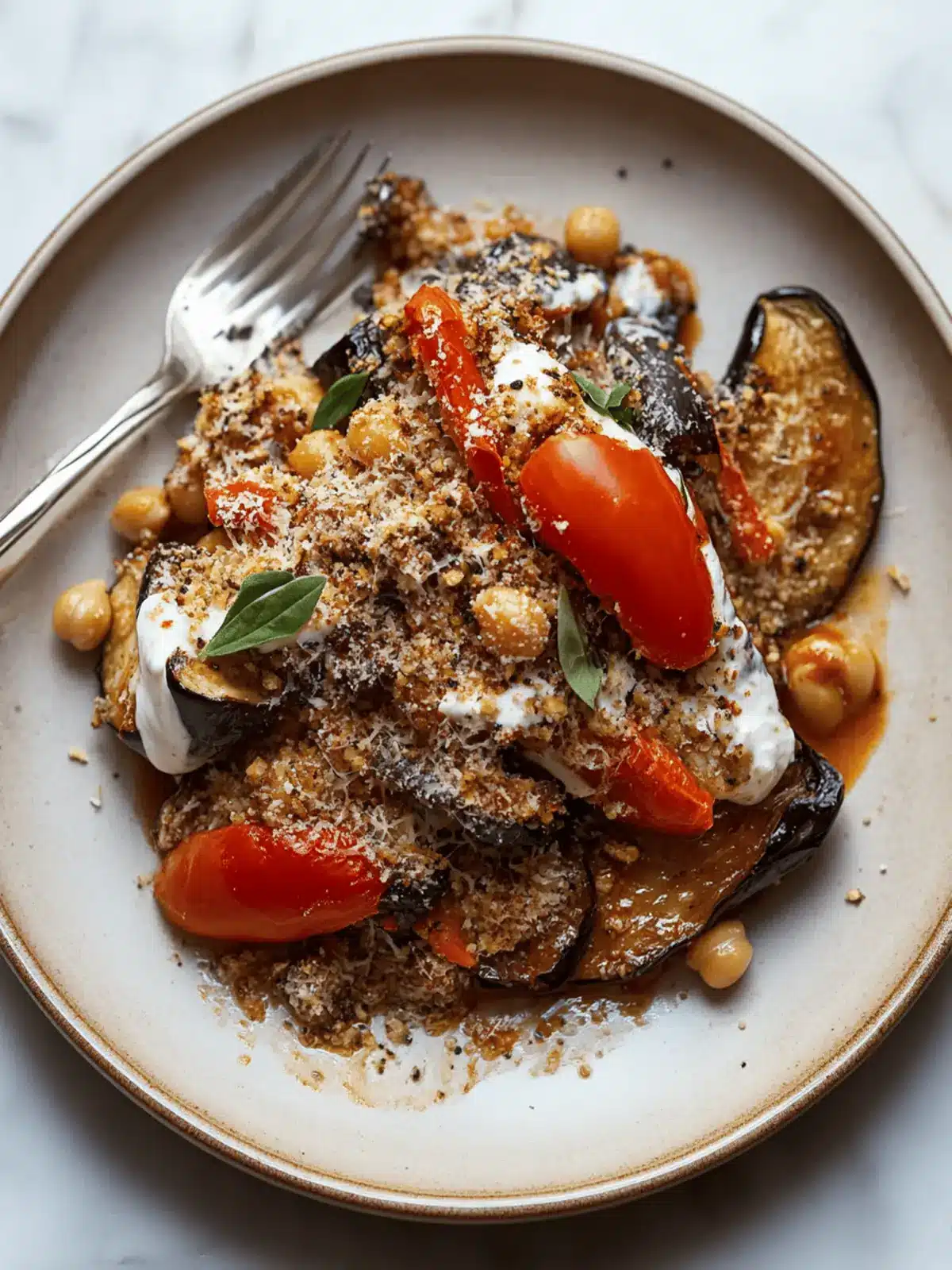 One-Pan Eggplant Parmesan Chickpeas for Easy Comfort Food 4 Eggplant Parmesan Chickpeas