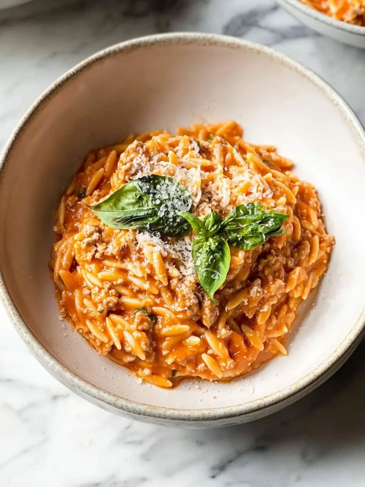 Ground Beef Orzo with Tomato Cream Sauce for Cozy Nights 3 Ground Beef Orzo with Tomato Cream Sauce