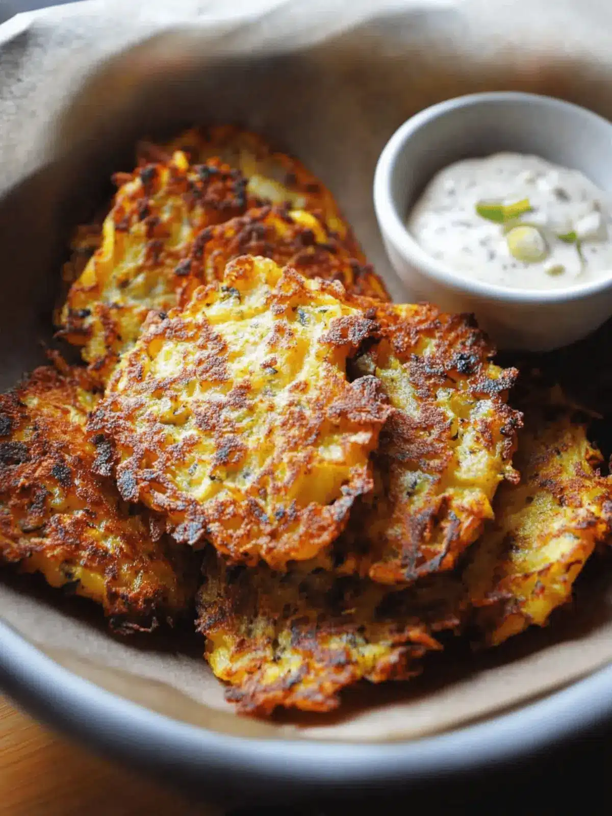 Crispy Summer Squash Fritters With Garlic Dipping Sauce Delight 4 Summer Squash Fritters With Garlic Dipping Sauce