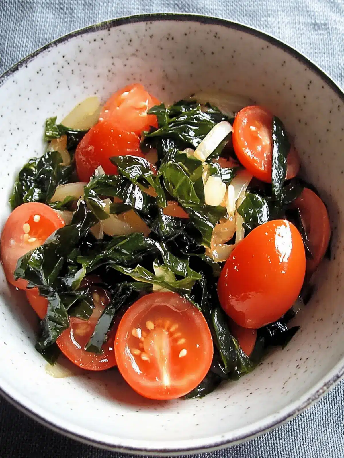 Vibrant Wakame & Tomato Japanese Salad for Refreshing Meals 4 Wakame & Tomato Japanese Salad