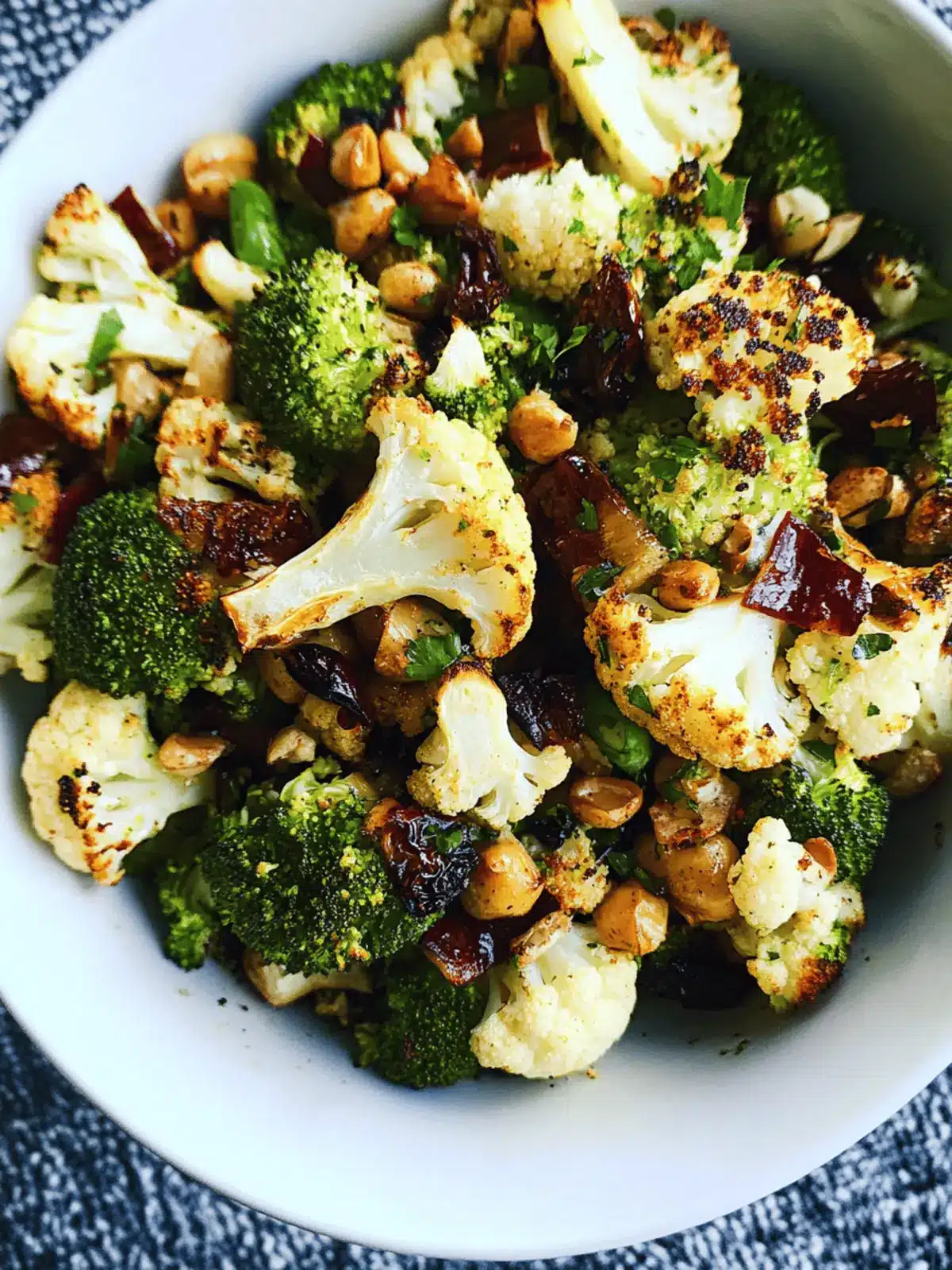 Delicious Za atar Roasted Cauliflower and Broccoli Salad Recipe 4 Za atar Roasted Cauliflower and Broccoli Salad