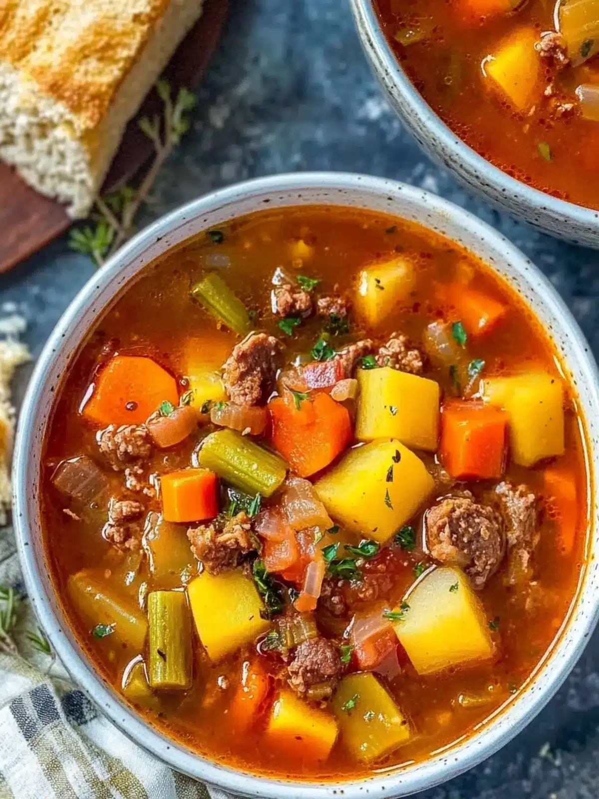 Hearty Vegetable Beef Soup for Ultimate Comfort and Flavor 2 Vegetable Beef Soup