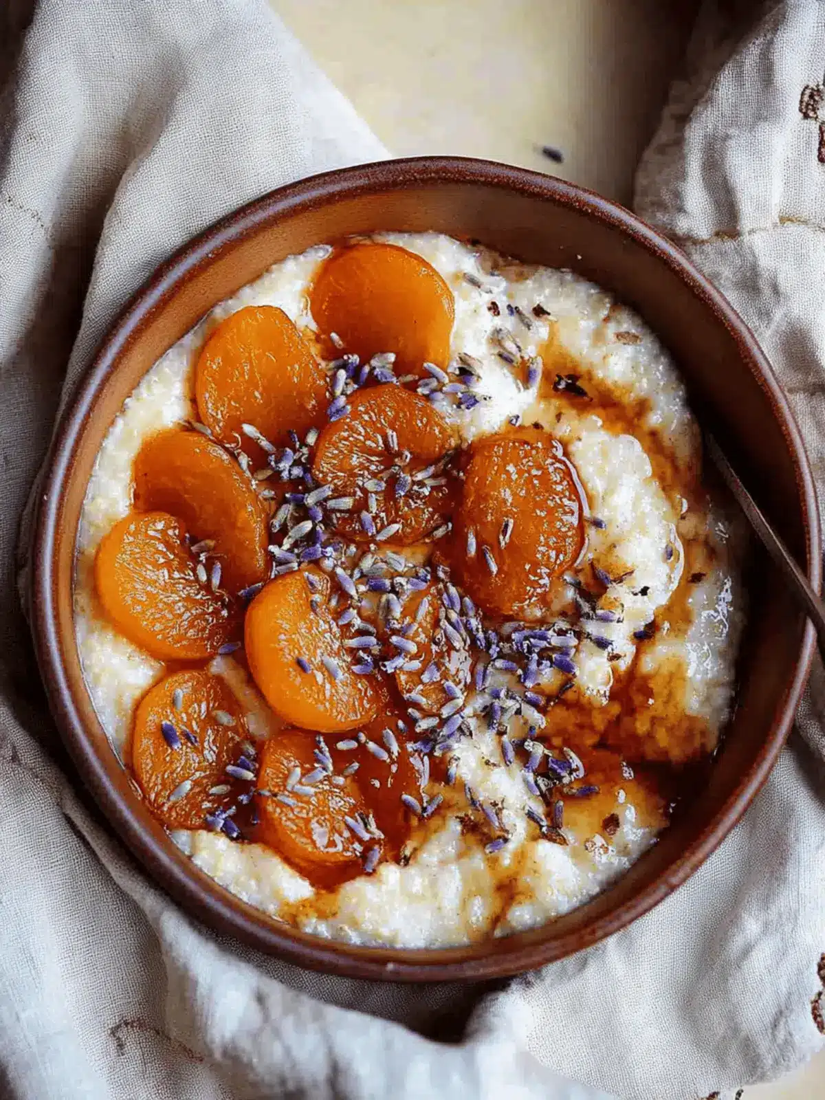 Vegan Polenta Porridge with Lavender & Roasted Apricots Bliss 3 vegan polenta porridge with lavender and roasted apricots