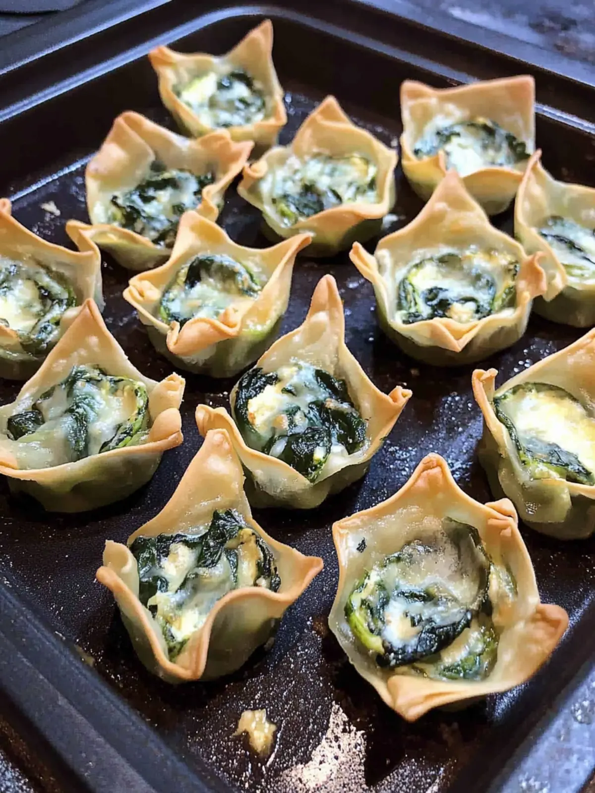 Irresistible Spinach and Artichoke Wonton Cups to Impress Guests 2 SPINACH AND ARTICHOKE WONTON CUPS
