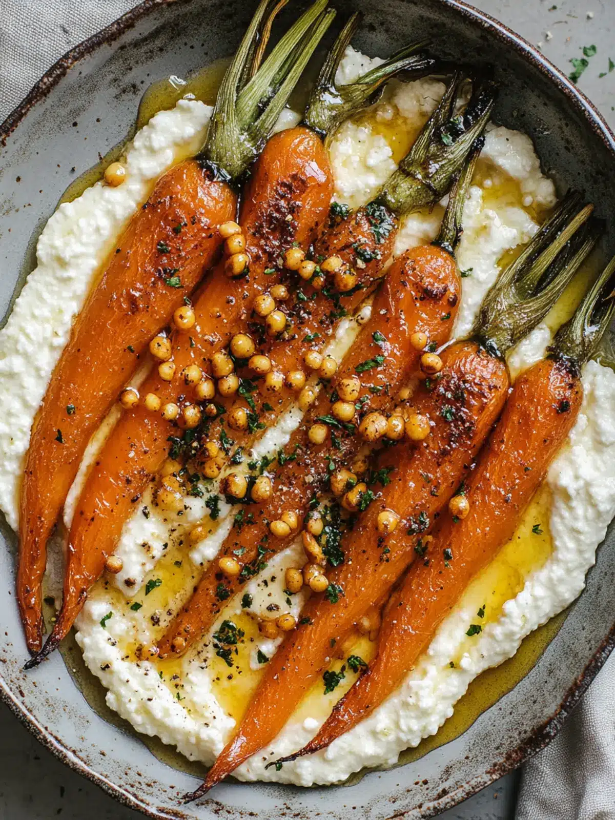 Irresistible Roasted Carrots with Whipped Ricotta & Hot Honey 4 Roasted Carrots with Whipped Ricotta & Hot Honey