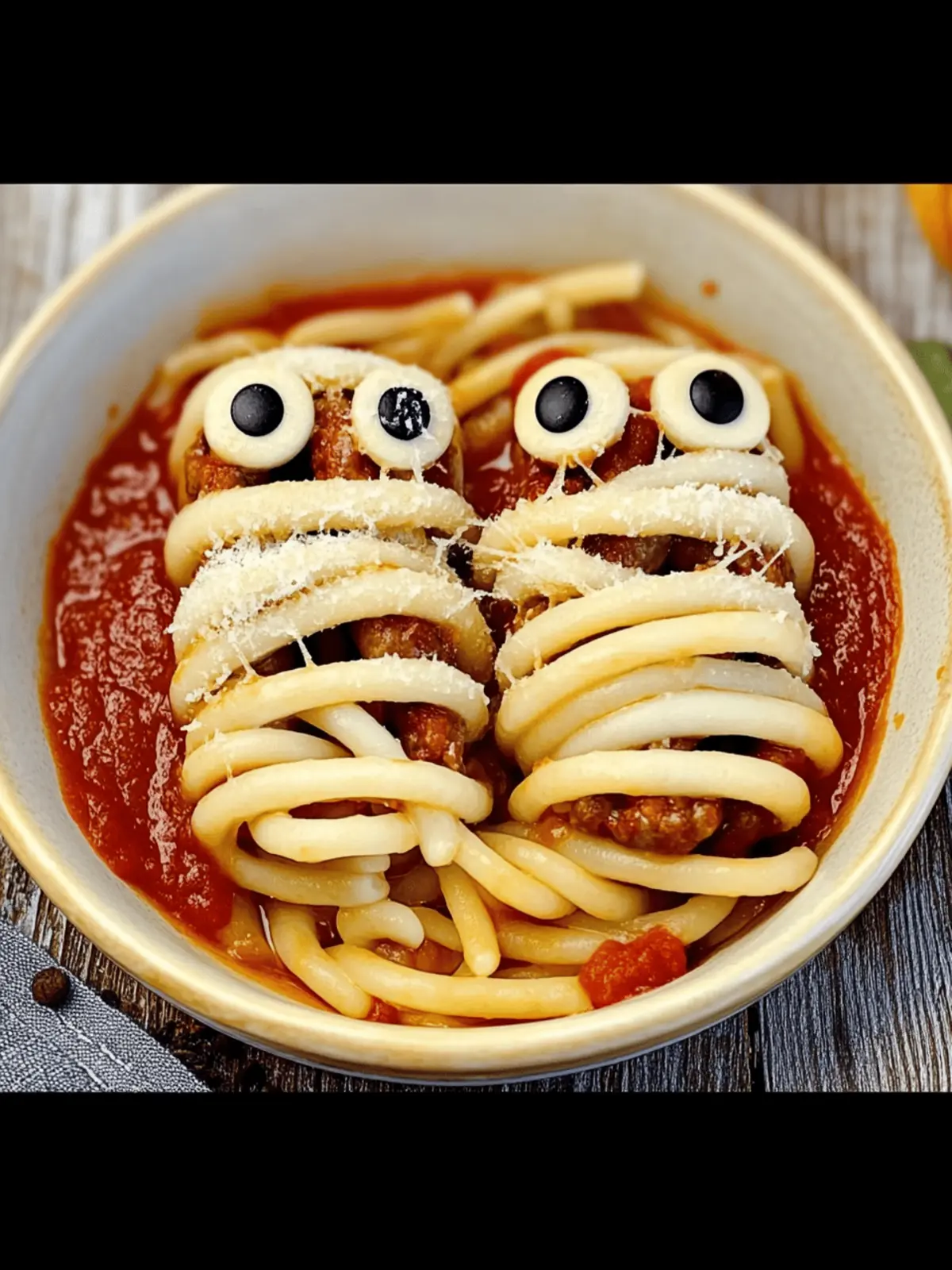 Spooky Halloween Italian Mummy Sausages with Bucatini Delight 3 Halloween Italian Mummy Sausages with Bucatini