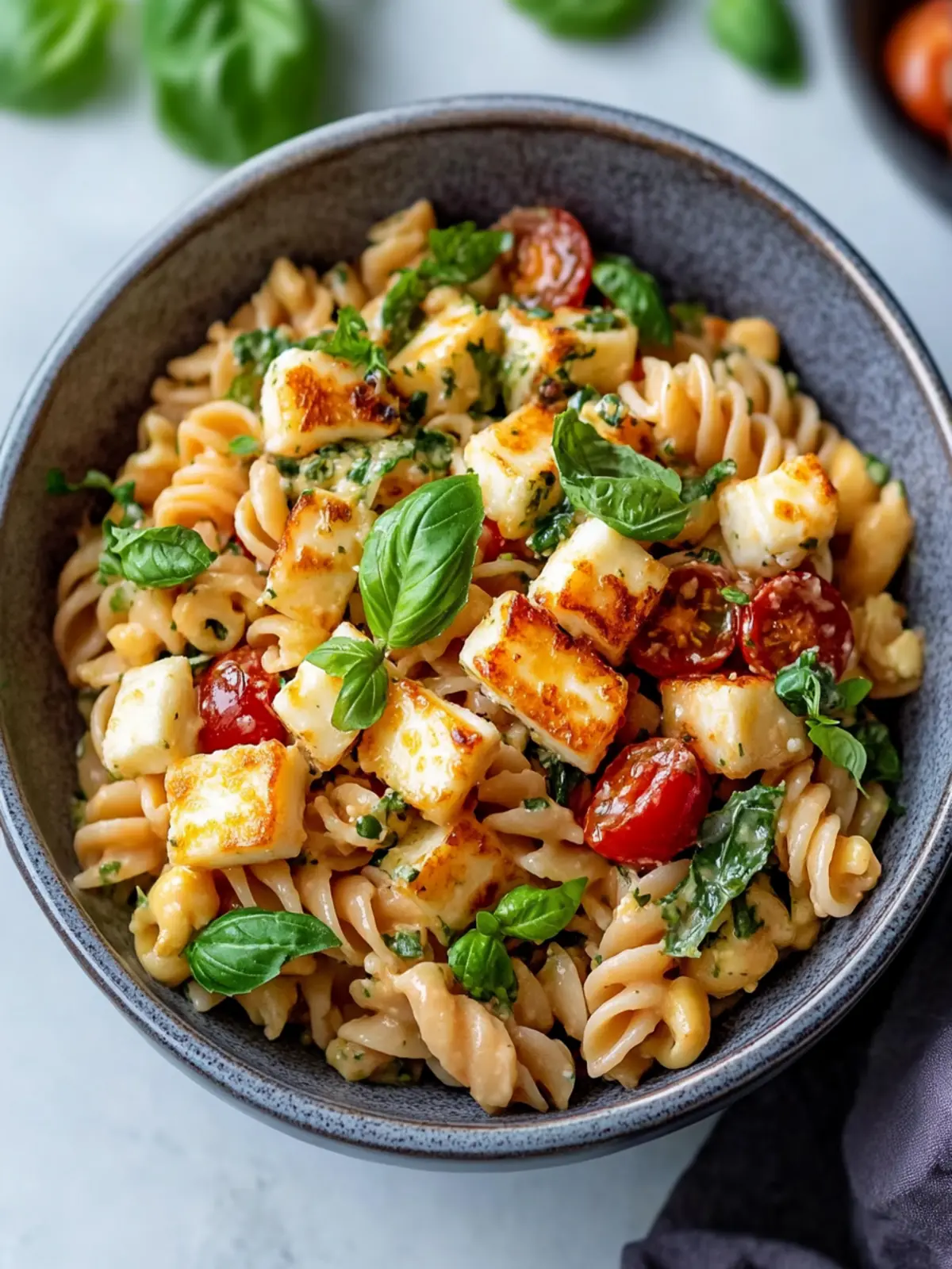 Colorful Halloumi Pasta Salad for Effortless Summer Joy 3 Colorful Halloumi Pasta Salad