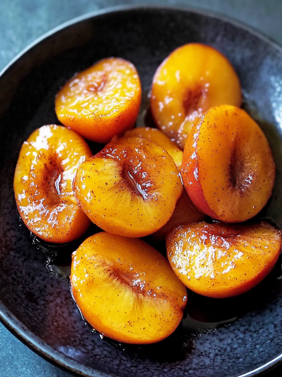 Irresistibly Easy Pan-Fried Peaches with Sugar and Cinnamon 3 Easy pan fried peaches with sugar and cinnamon