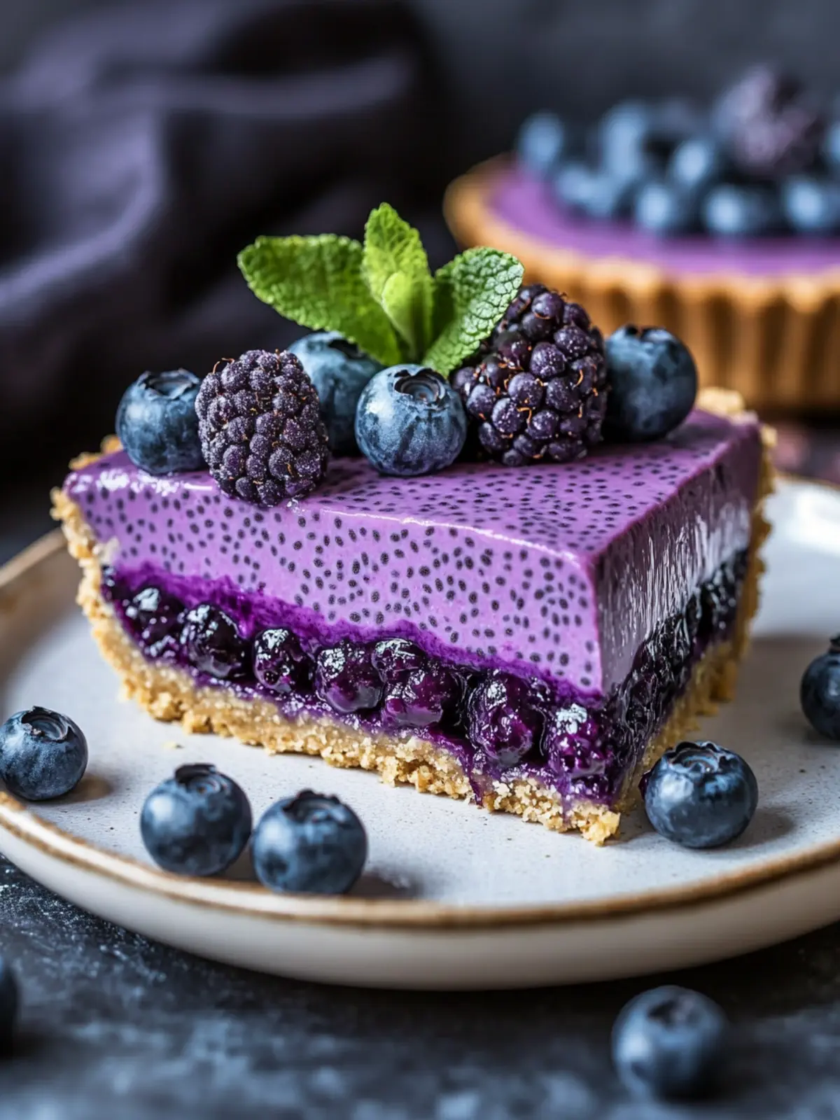 Delightful No-Bake Blueberry Chia Seed Pie You ll Love 4 No-Bake Blueberry Chia Seed Pie
