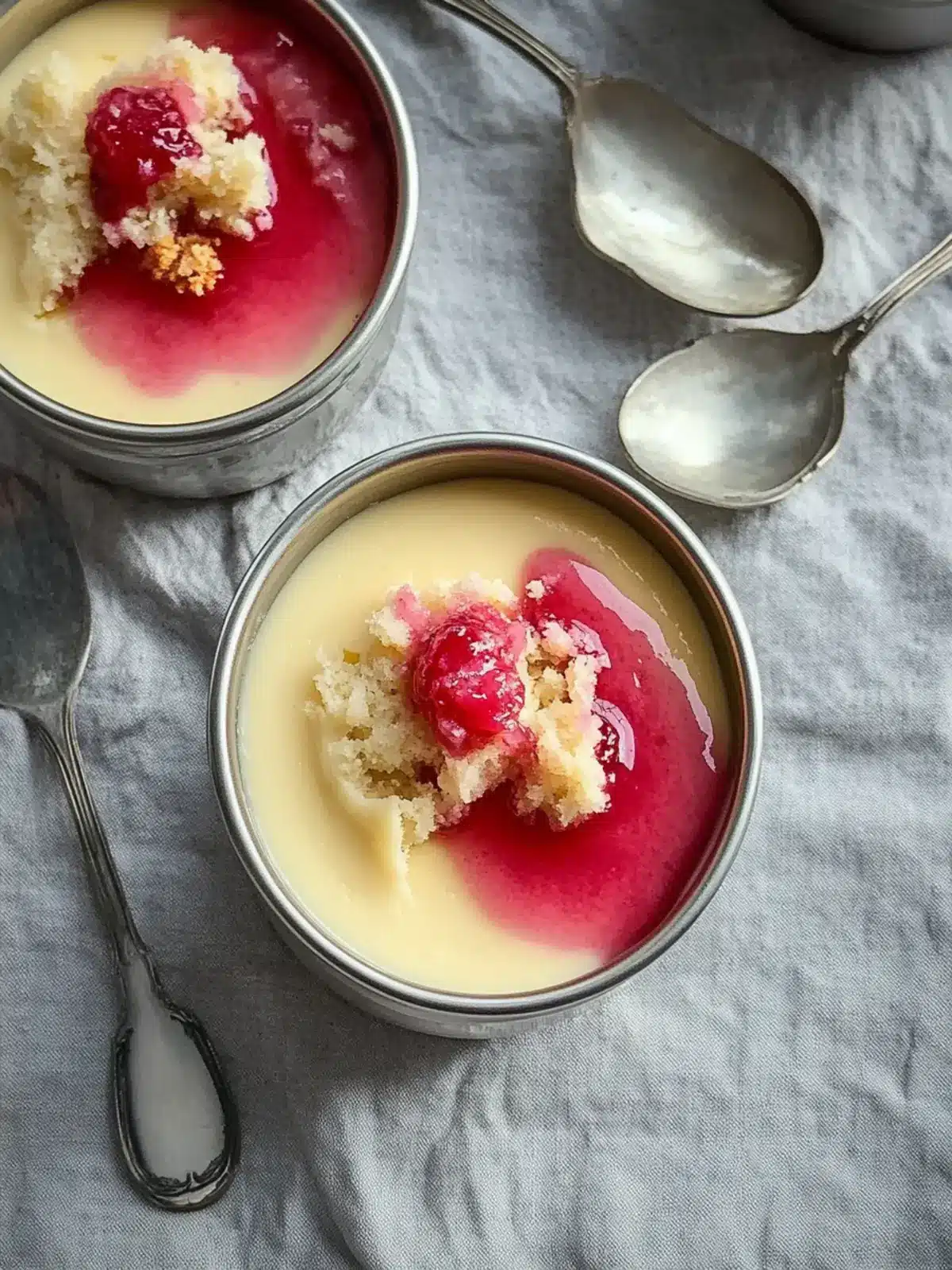 Irresistible Rhubarb & Custard Pudding with Ginger Crumble 4 RHUBARB & CUSTARD PUDDING