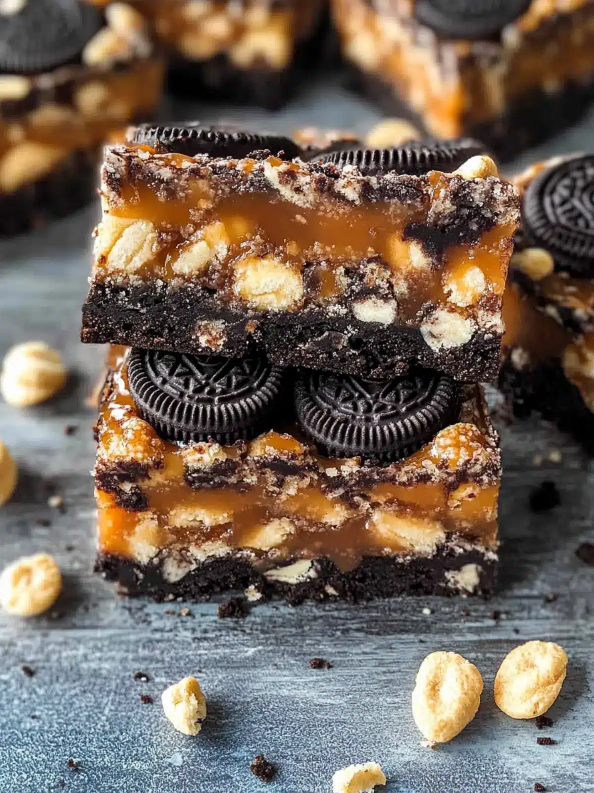 Decadent 4-Ingredient Oreo Caramel Crunch Bars in Minutes 2 4-Ingredient Oreo Caramel Crunch Bars