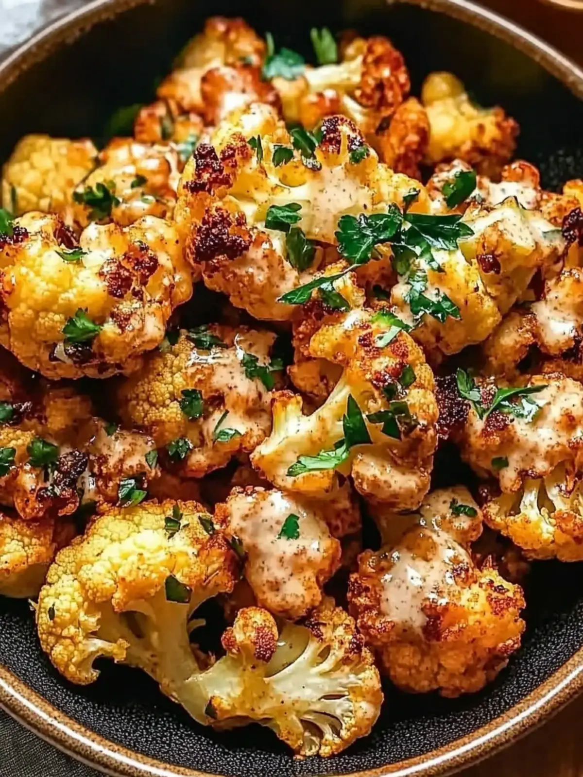 Mouthwatering Moroccan Cauliflower with Tahini-Honey Delight 3 Moroccan Cauliflower with Tahini-Honey