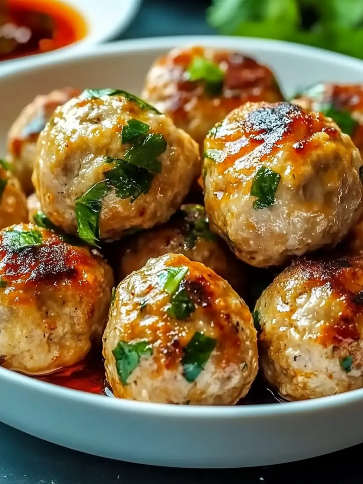 Savory Thai Baked Chicken Meatballs for a Flavorful Feast 3 Thai Baked Chicken Meatballs