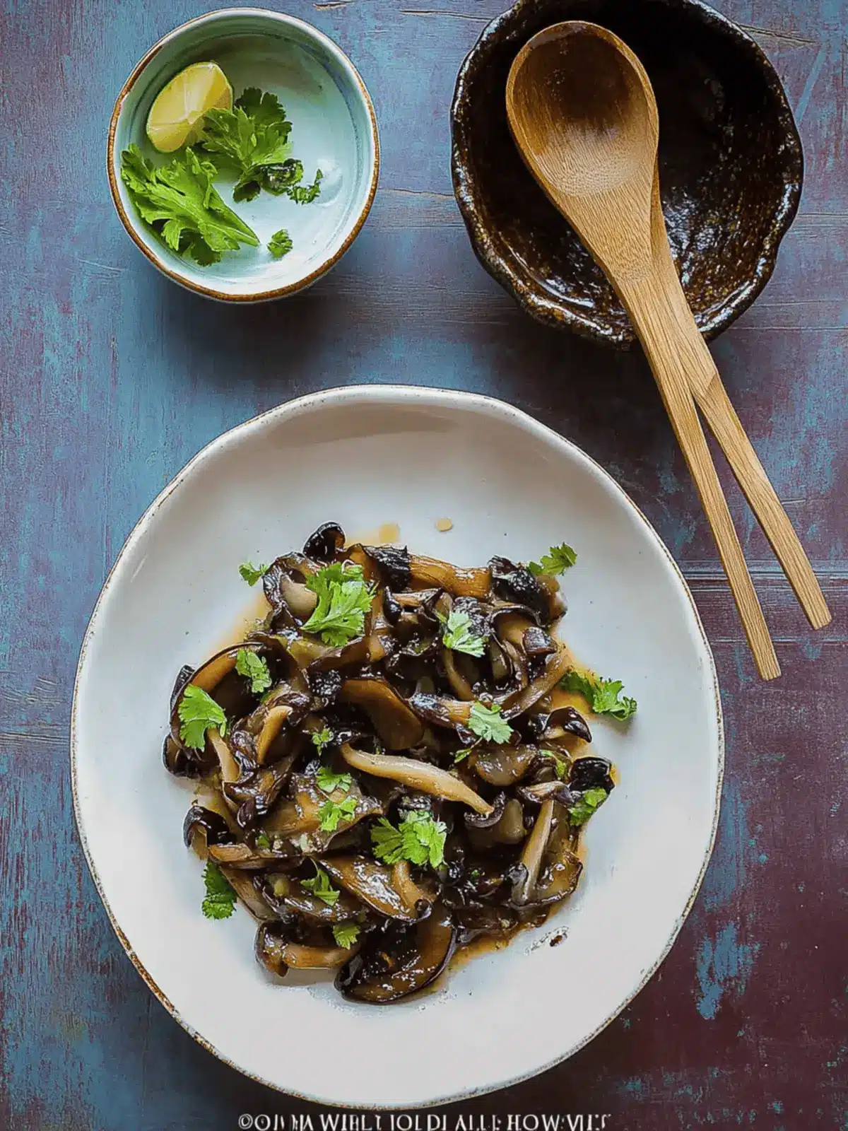 Delicious Wood Ear Mushroom Salad with Spicy Garlic Kick 4 Wood Ear Mushroom/Black Fungus Salad