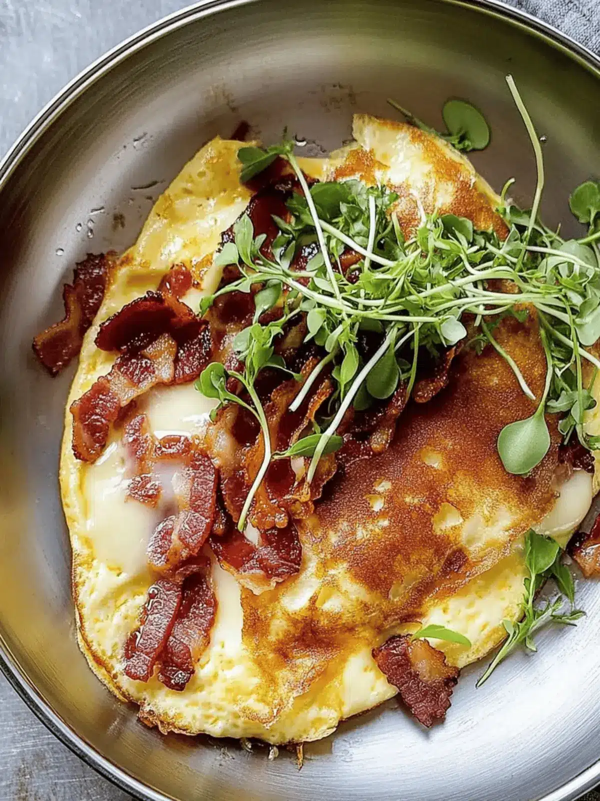 Irresistible Brie and Bacon Omelette for a Quick Breakfast 3 Brie and bacon omelette