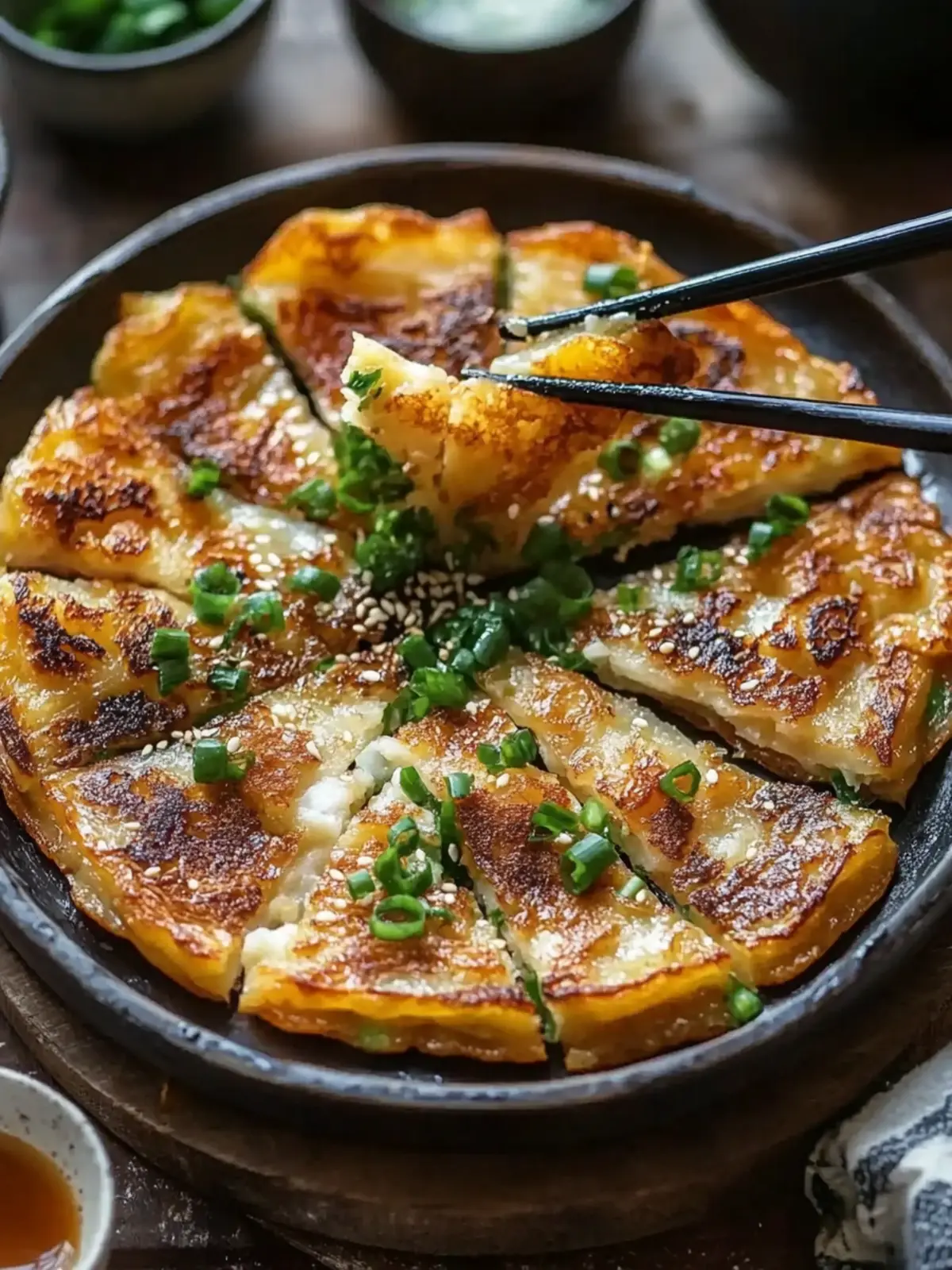 Crispy Korean Pancakes (Pajeon) for Quick Flavorful Bites 3 Korean Pancakes (Pajeon)