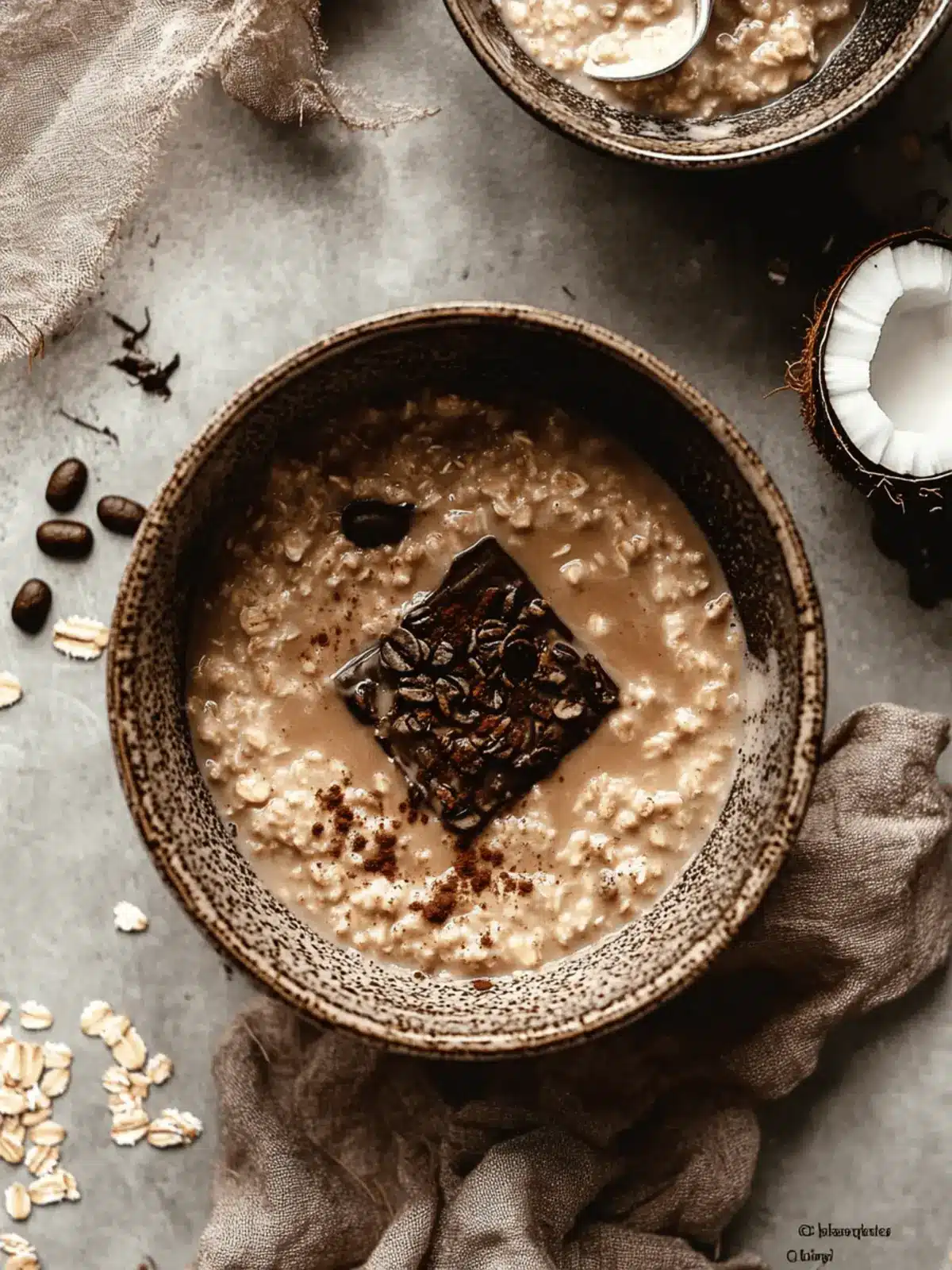 Coffee Oatmeal Recipe with Coconut Milk for Energizing Mornings 3 Coffee Oatmeal Recipe With Coconut Milk