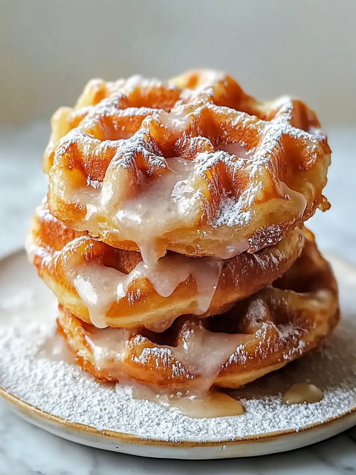 Delicious Apple Fritter Waffle Donuts for a Morning Treat 3 Apple Fritter Waffle Donuts