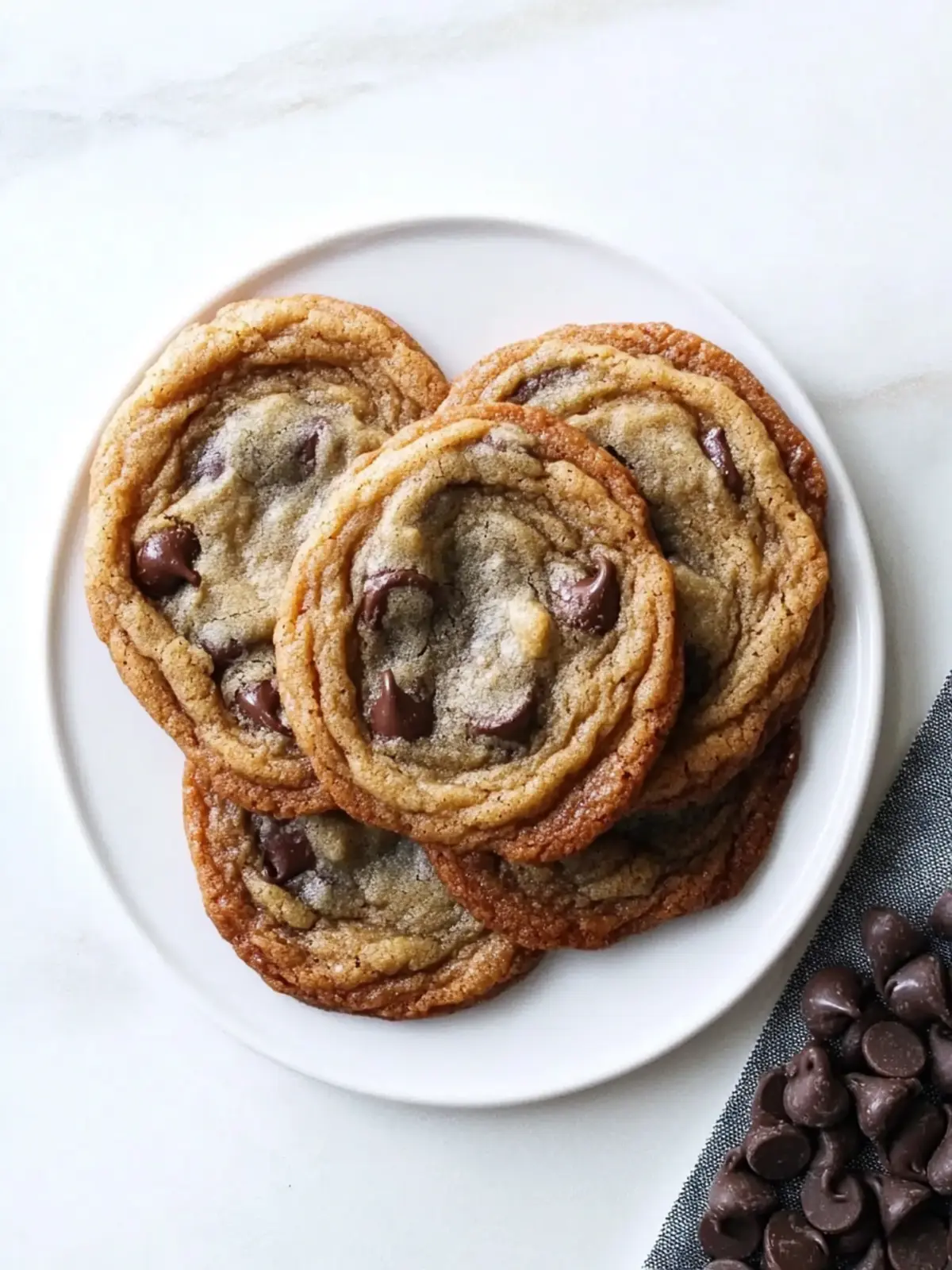 Ultimate Thin & Chewy Chocolate Chip Cookies to Savor 2 Thin & Chewy Chocolate Chip Cookies