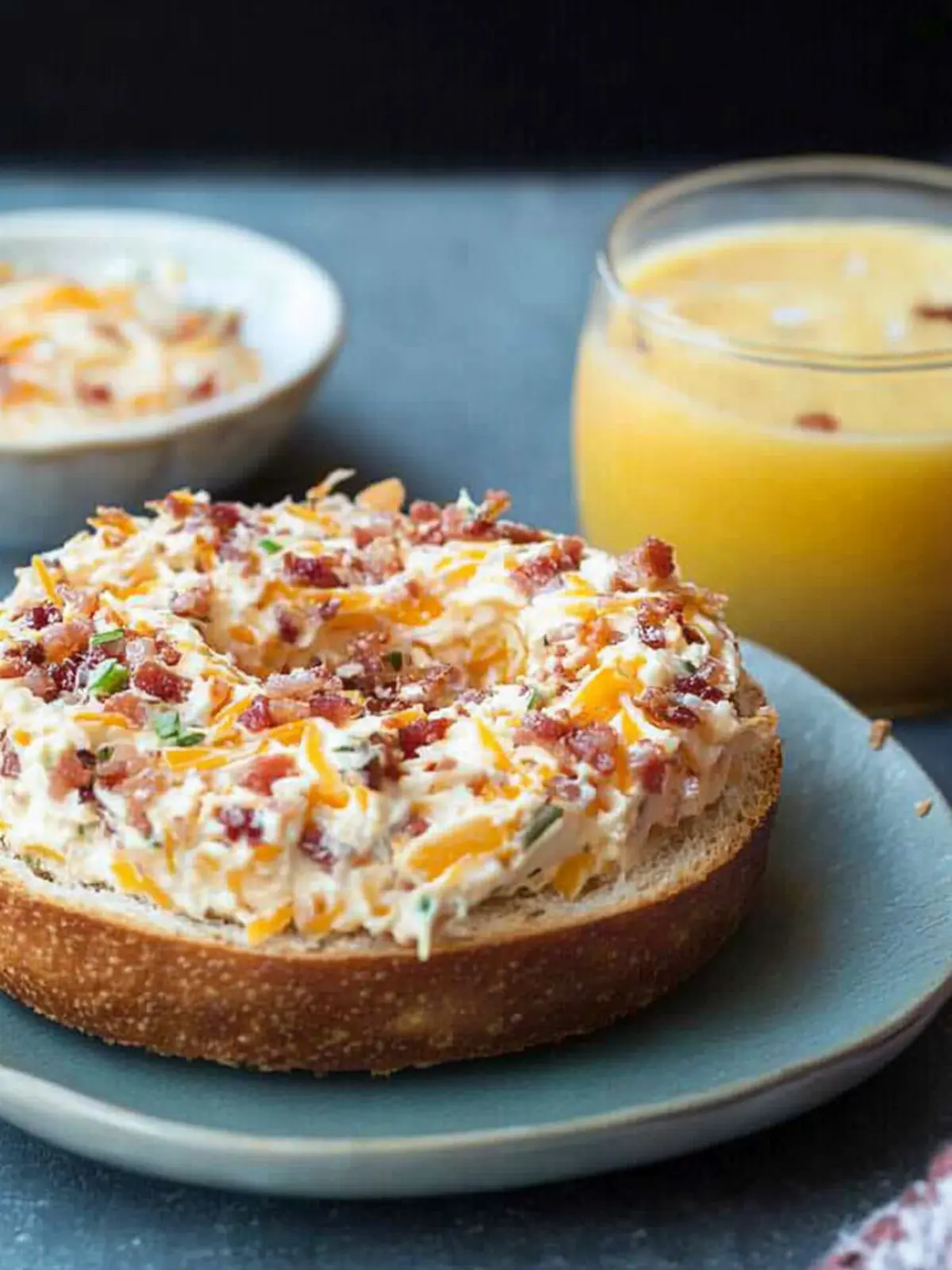 Loaded Cheddar Bacon Cream Cheese Spread: Breakfast Bliss Awaits 4 Loaded Cheddar Bacon Cream Cheese