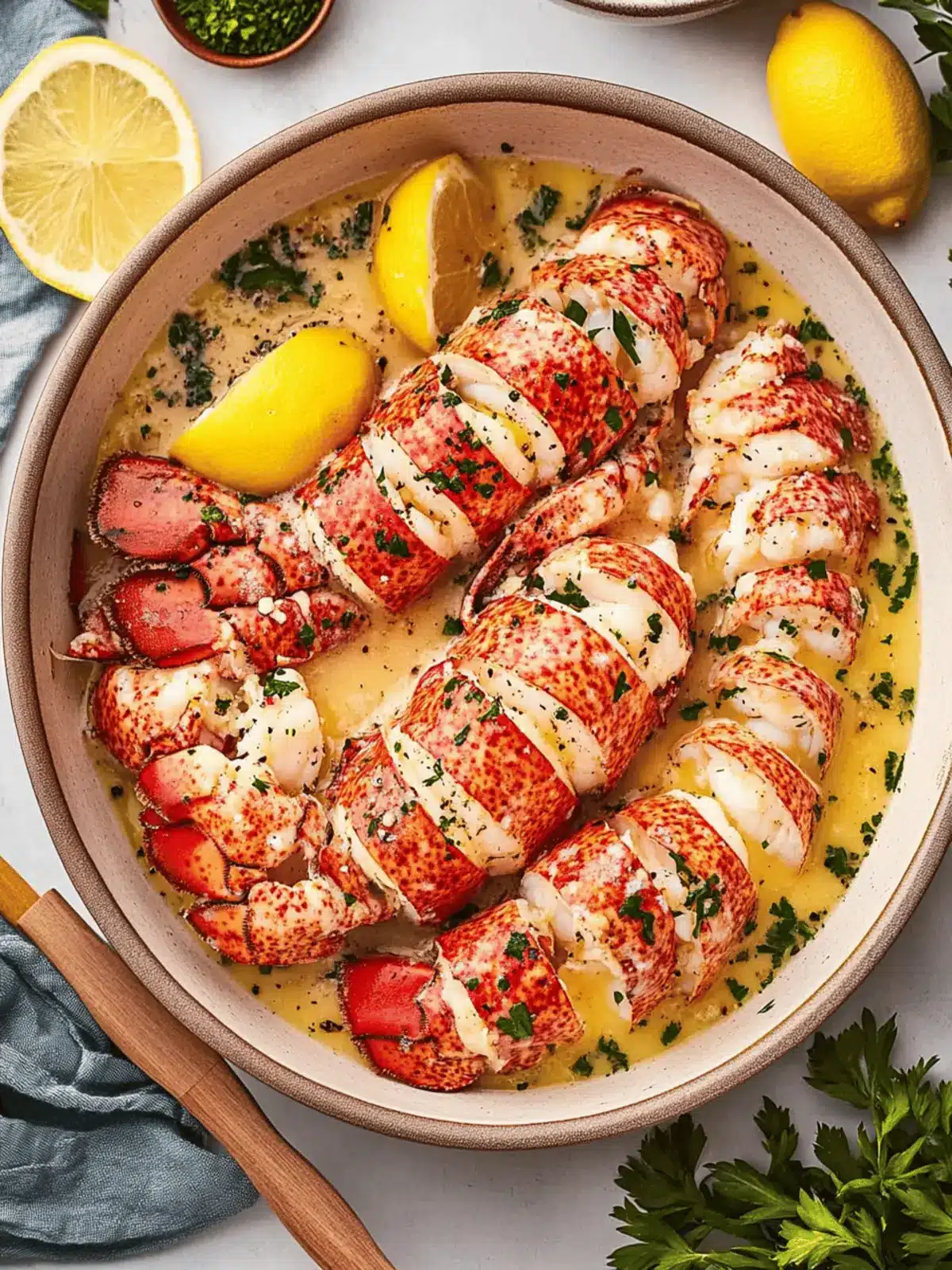 Butter Poached Lobster Tails: A Simple Luxurious Delicacy 2 Butter Poached Lobster Tails