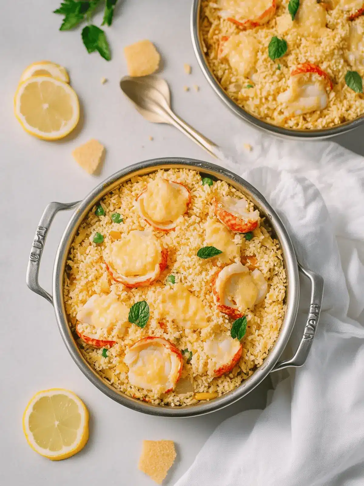 Savory Lobster Casserole with Buttery Ritz Topping Bliss 4 Lobster Casserole with Buttery Ritz Topping