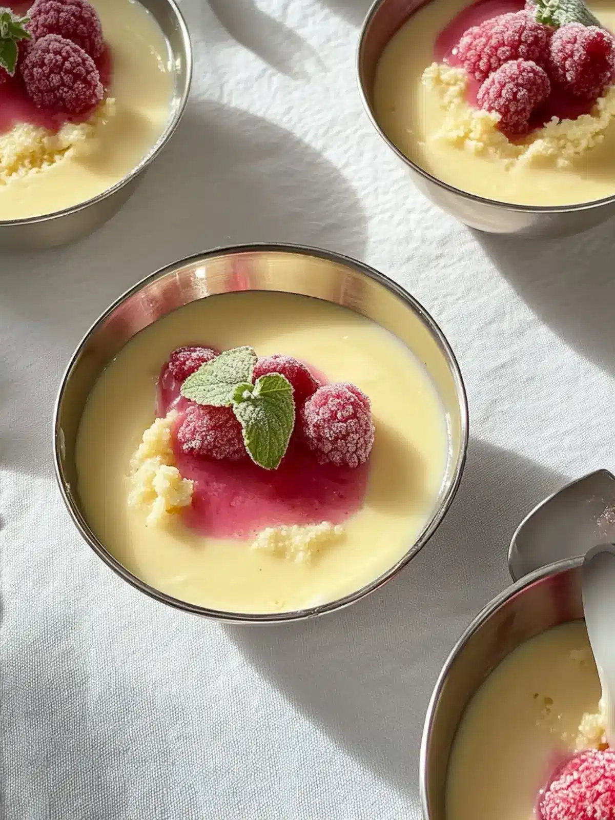 Irresistible Rhubarb & Custard Pudding with Ginger Crumble 3 RHUBARB & CUSTARD PUDDING