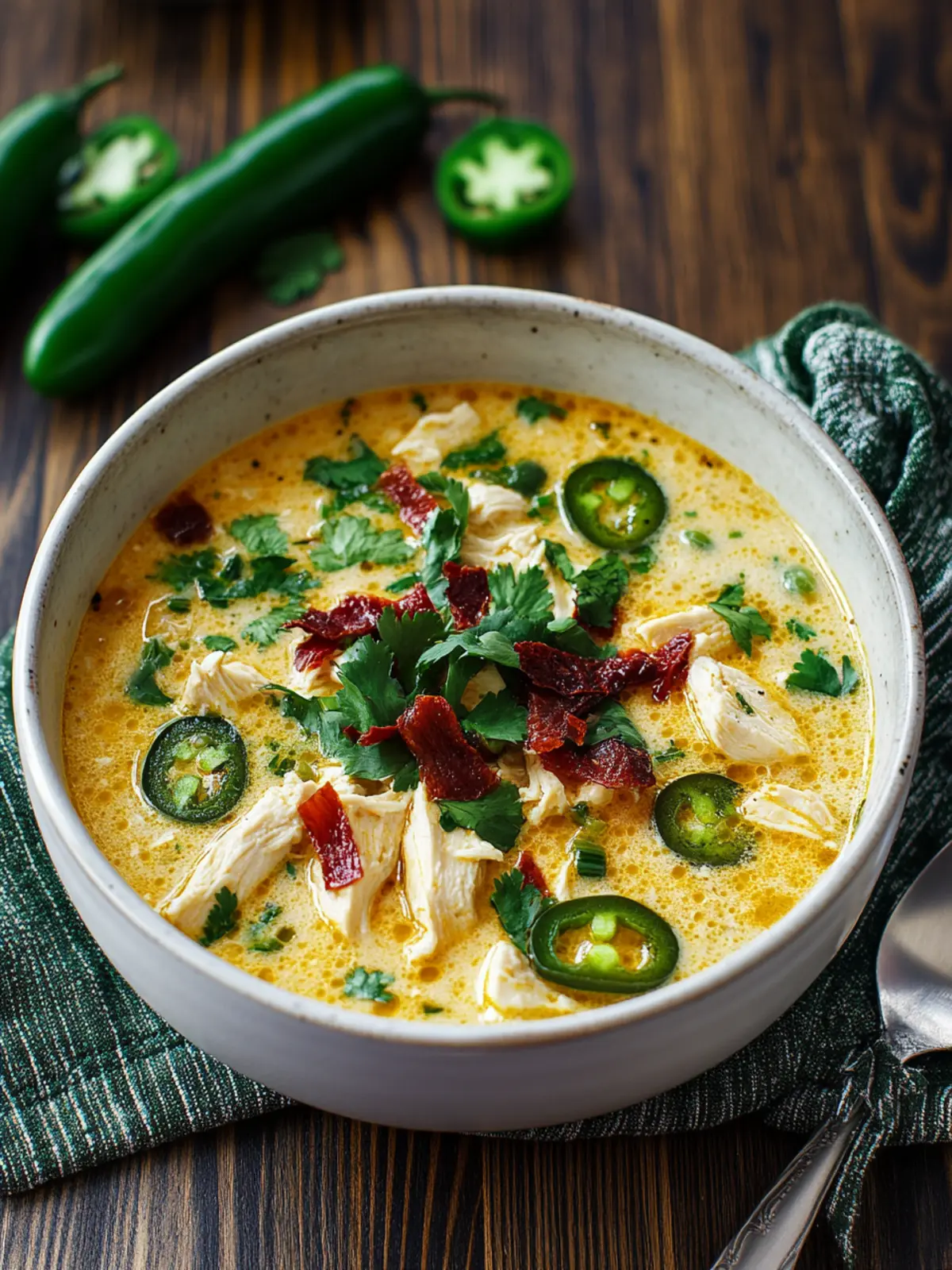 Spicy Jalape±o Popper Chicken Soup for Cozy Nights In 4 Spicy Jalape±o Popper Chicken Soup