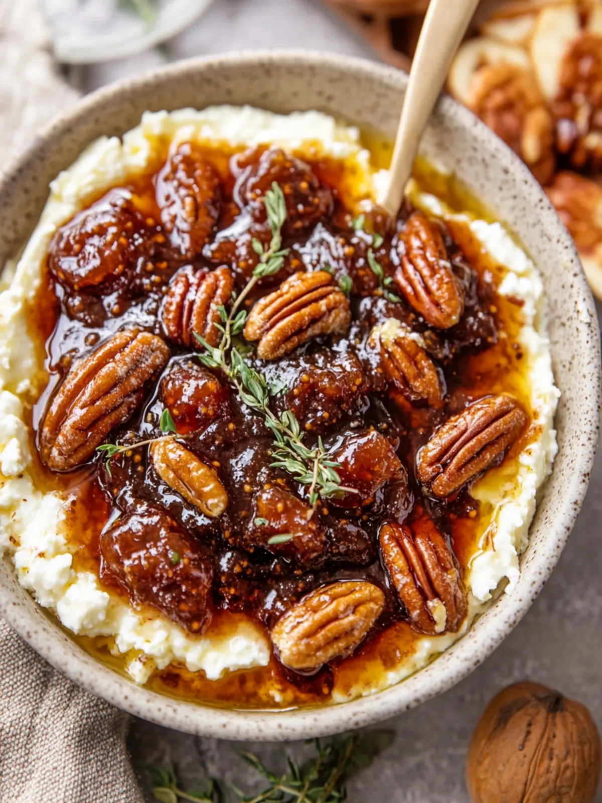 Creamy Baked Feta Dip with Fig Jam and Pecans Delight 3 Baked Feta Dip with Fig Jam and Pecans