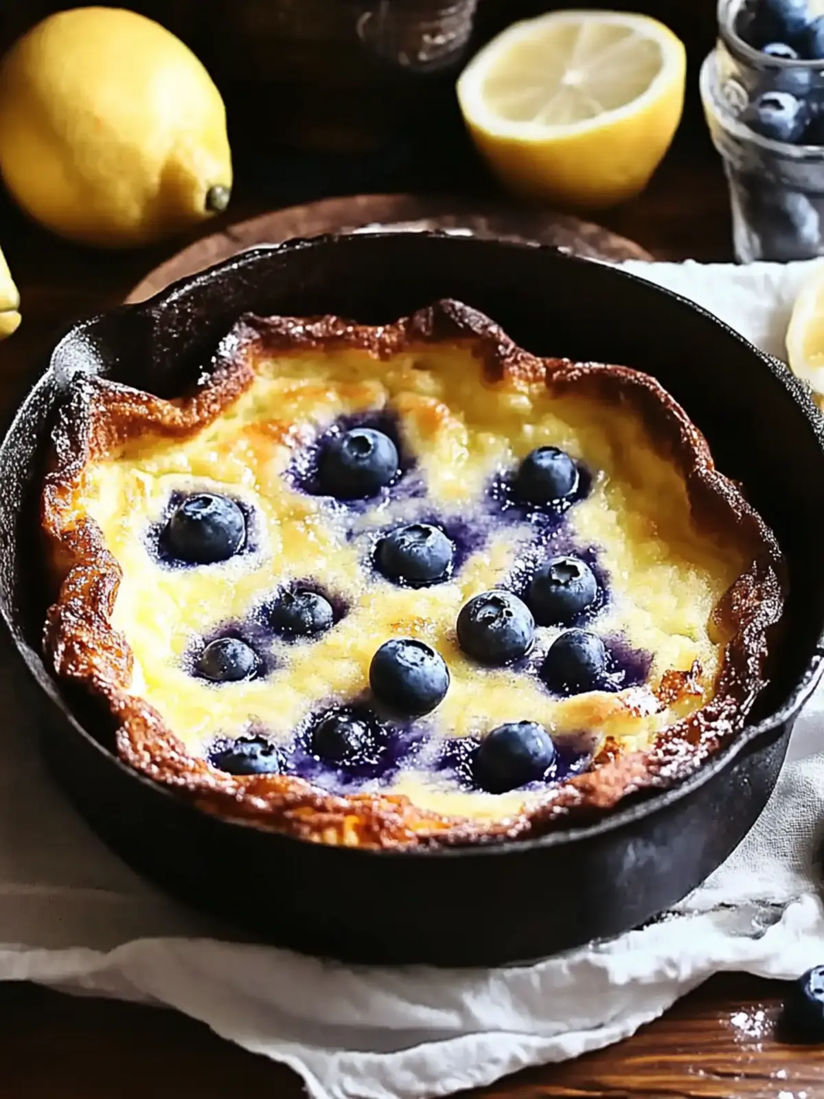 Lemon Blueberry Dutch Baby: A Dreamy Brunch Delight 2 Lemon Blueberry Dutch Baby