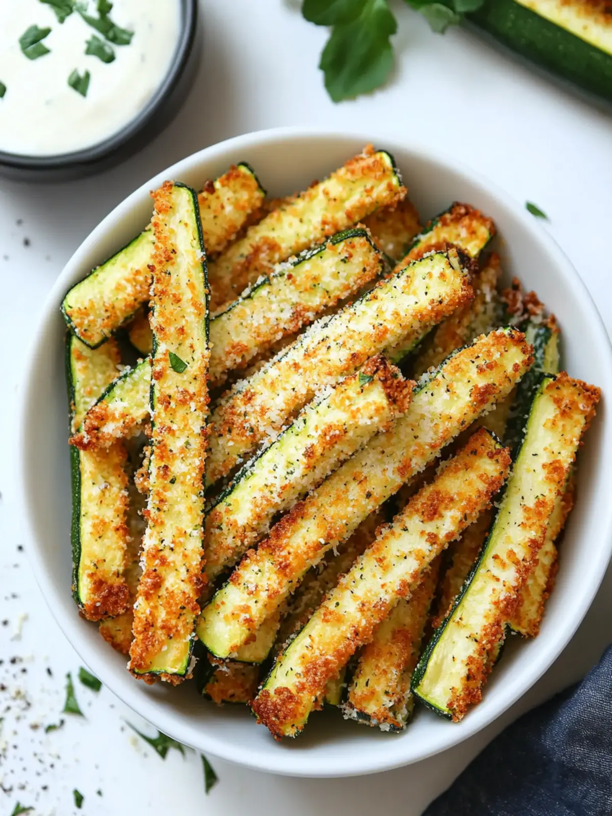 Crunchy Low Calorie Air Fryer Zucchini Fries You ll Crave! 4 Low Calorie Air Fryer Zucchini Fries