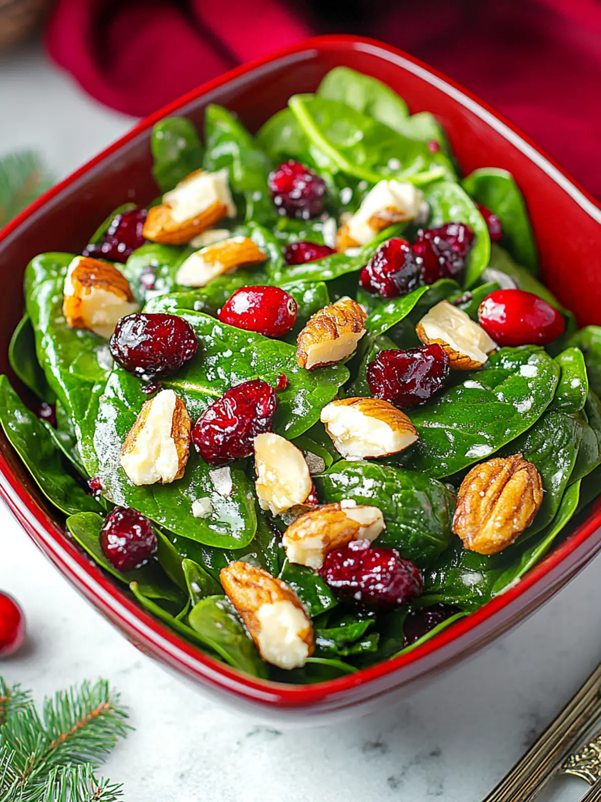 Cranberry Spinach Salad: A Festive Holiday Delight 2 Cranberry Spinach Salad