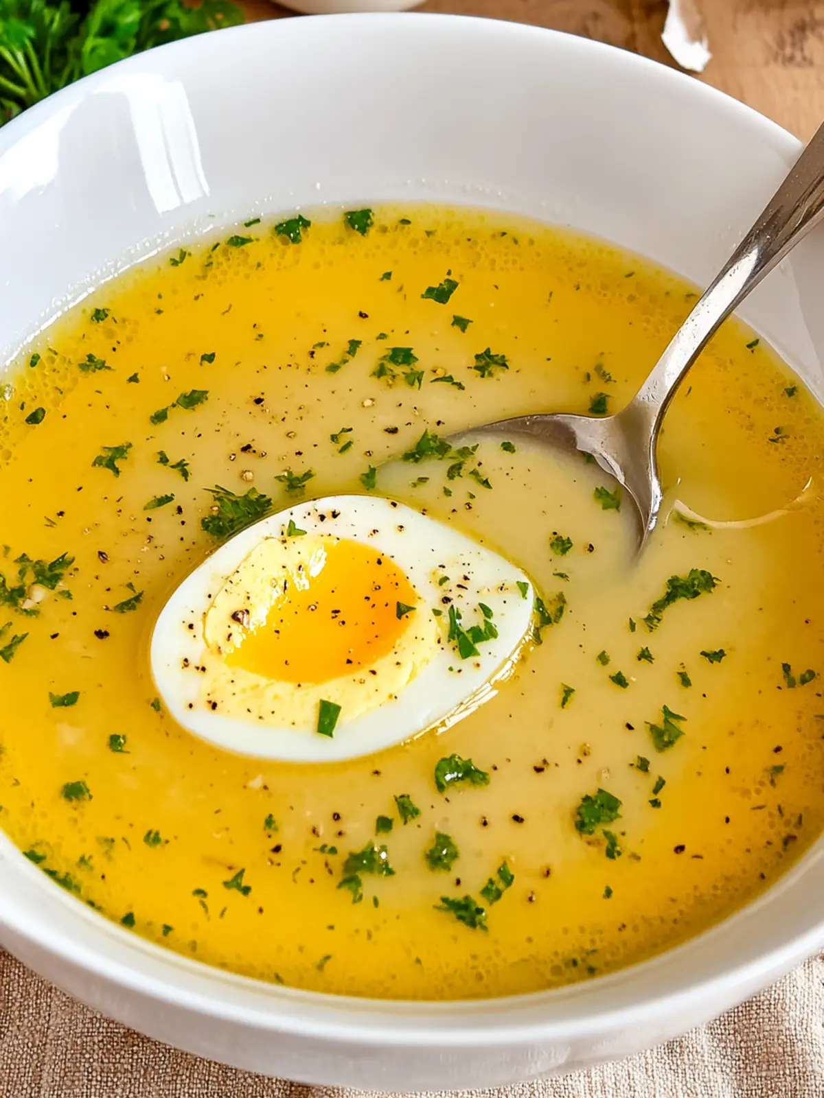 Elevate Your Dinner with Egg and Garlic Soup in 20 Minutes 4 Egg and Garlic Soup