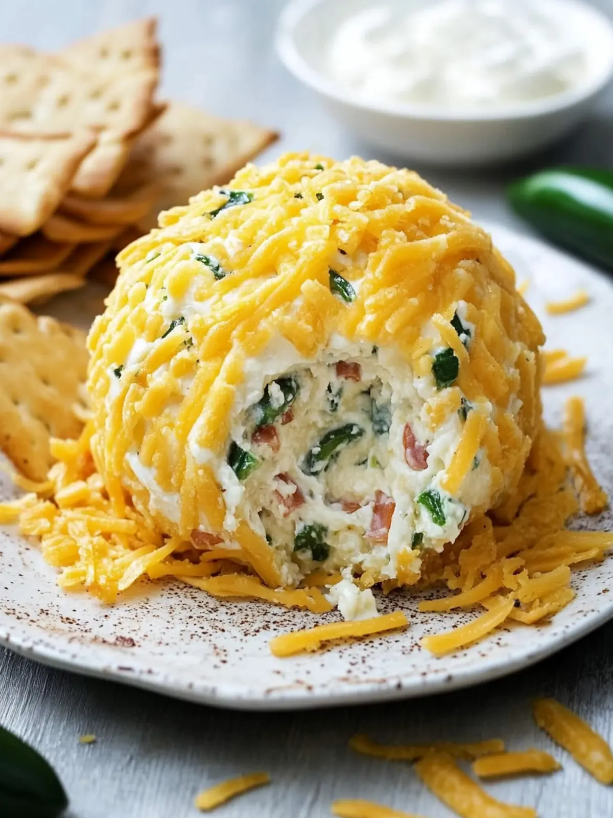 Delicious No-Bake Jalape±o Popper Cheese Ball Recipe 4 Jalape±o Popper Cheese Ball