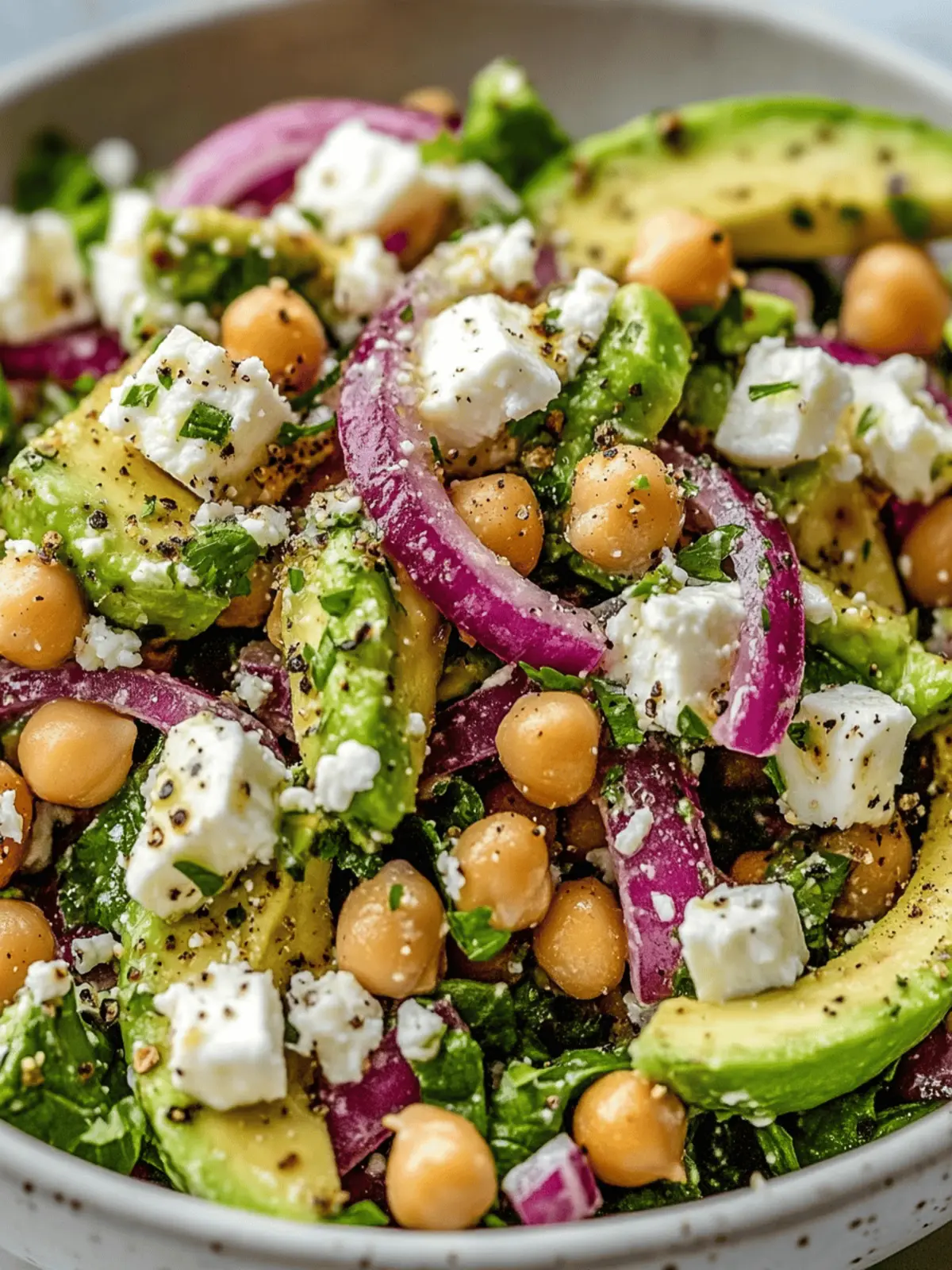 Chickpea Feta Avocado Salad: Fresh, Easy, and Flavor-Packed 2 Chickpea Feta Avocado Salad