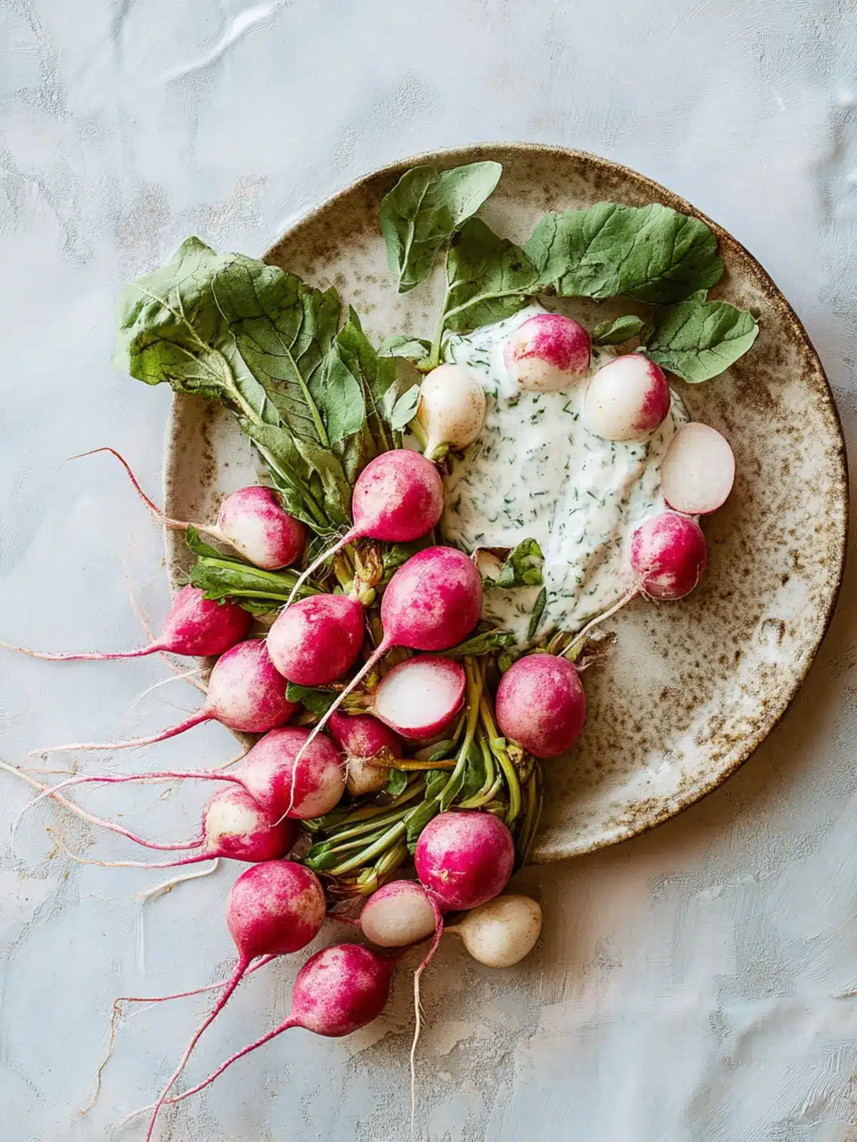 Roasted Radishes with Garlic Chive Yogurt for a Fresh Twist 2 Roasted Radishes with Garlic Chive Yogurt