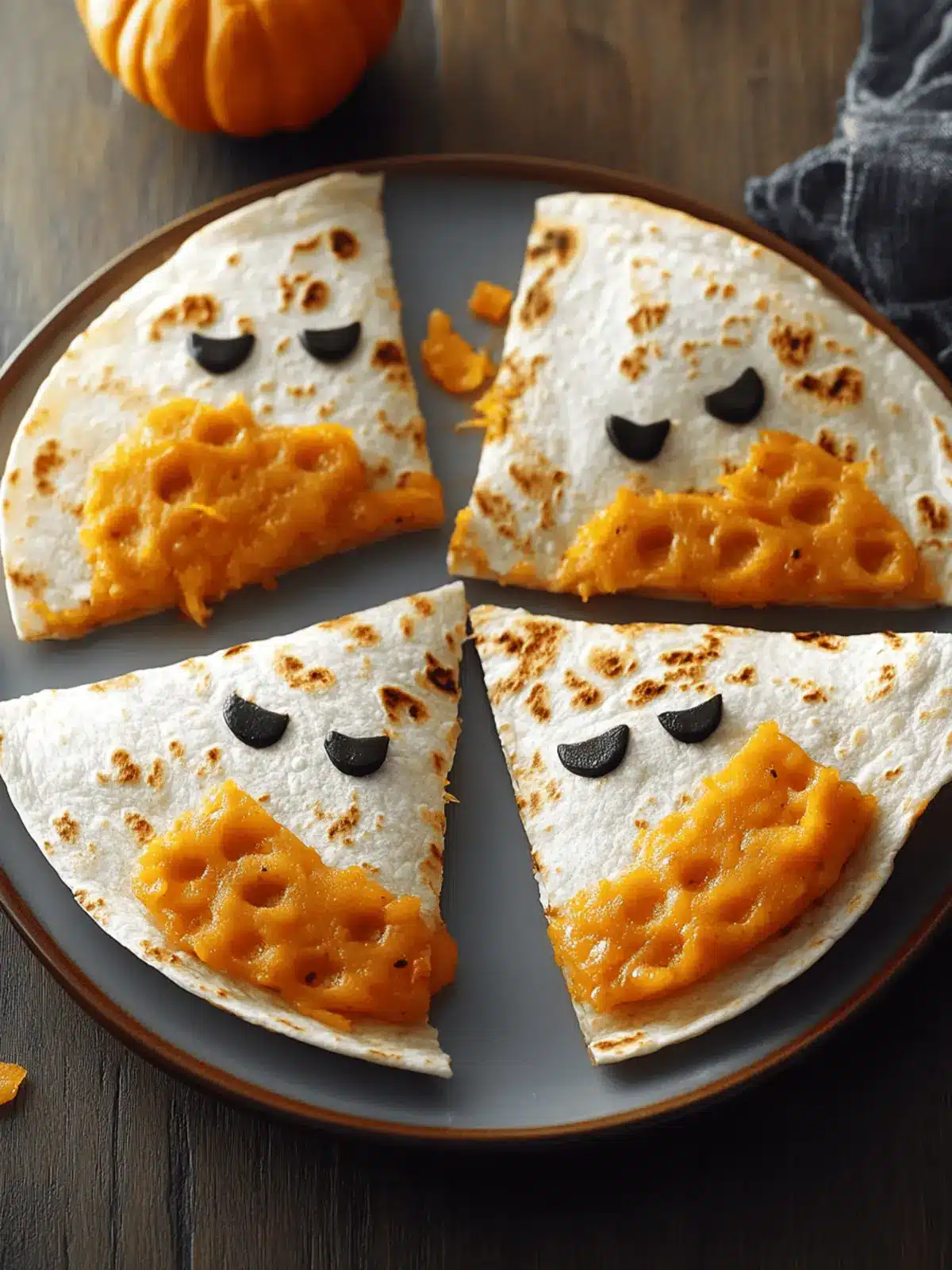 Cheesy Pumpkin Quesadillas for a Fun Halloween Feast 4 Cheesy Pumpkin Quesadillas