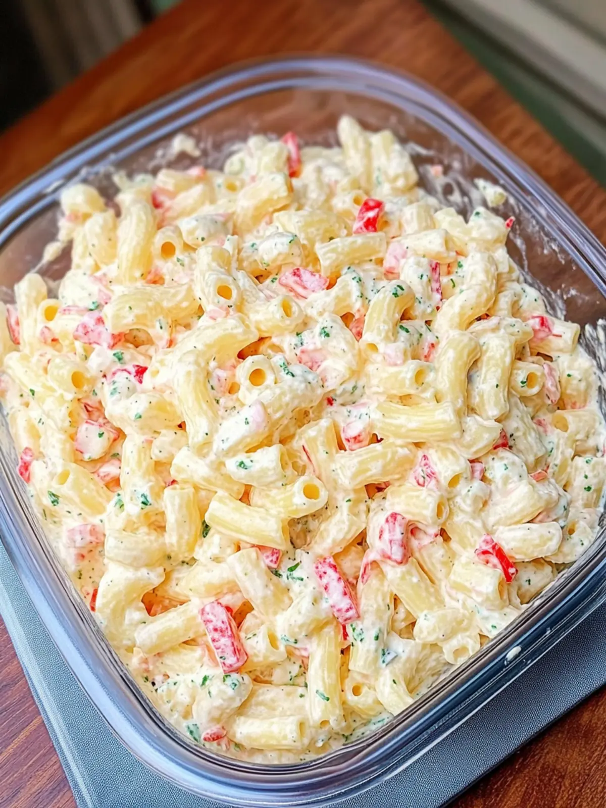 Cheddar Sour Cream Macaroni Salad for the Perfect Summer Picnic 4 Cheddar Sour Cream Macaroni Salad