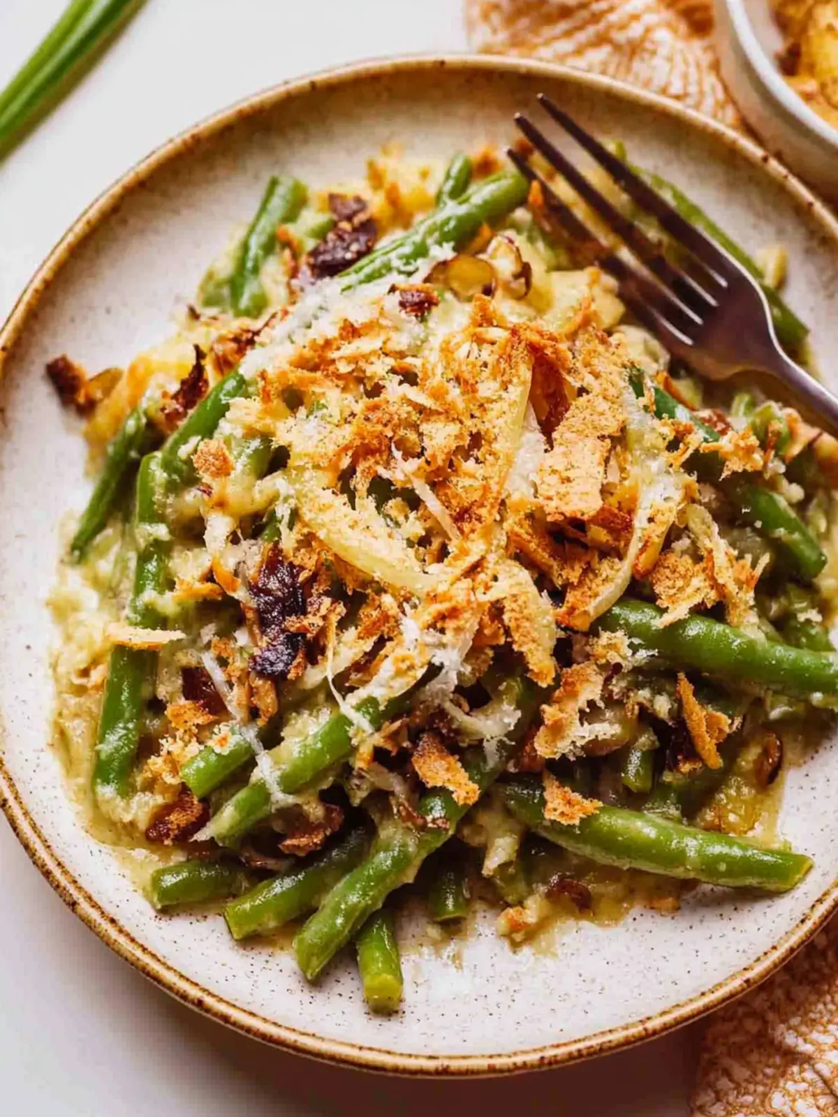 Homemade Green Bean Casserole with a Creamy Twist 4 Homemade Green Bean Casserole