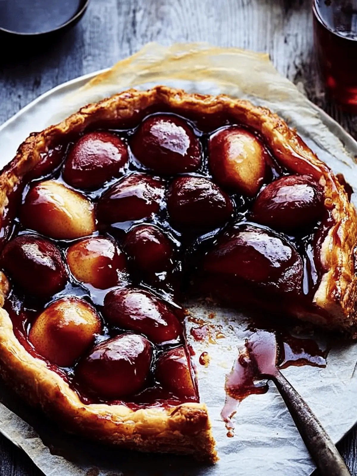 Red Wine-Poached Pear Tarte Tatin That Wow Every Guest 3 Red wine-poached pear tarte tatin