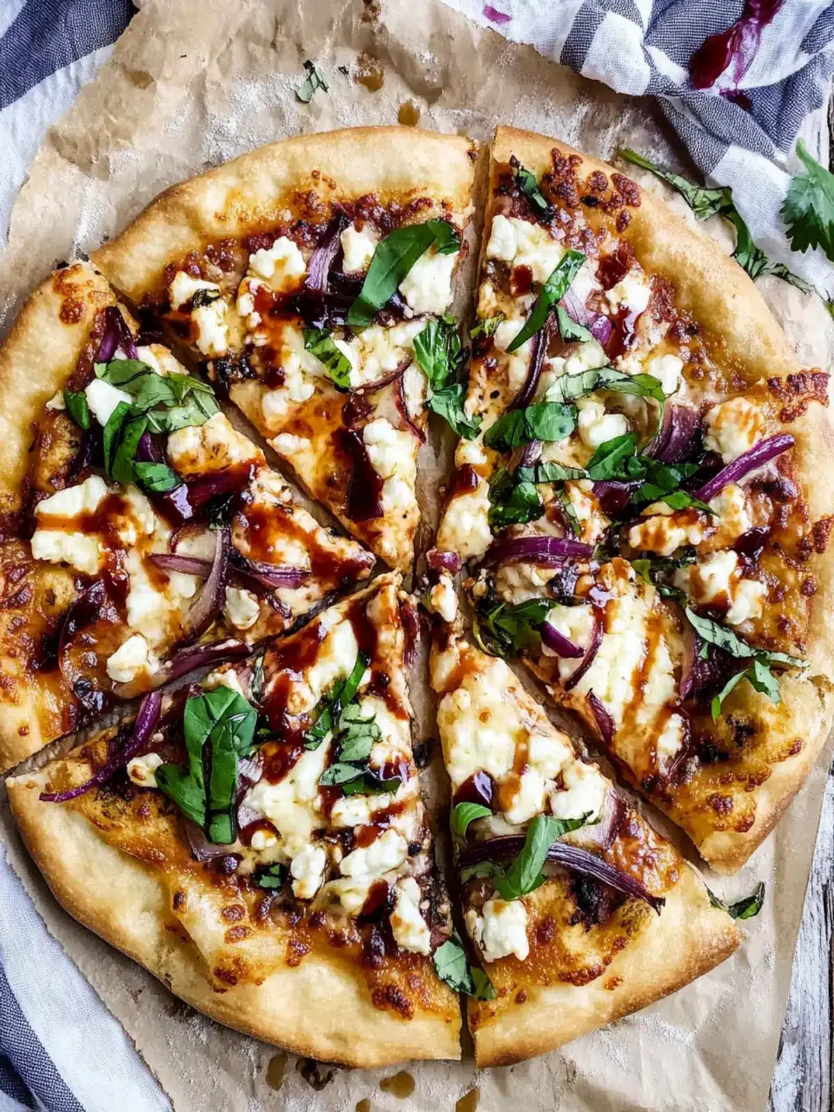 Gourmet Goat Cheese and Onion Pizza with a Sweet Twist 4 Goat Cheese and Onion Pizza