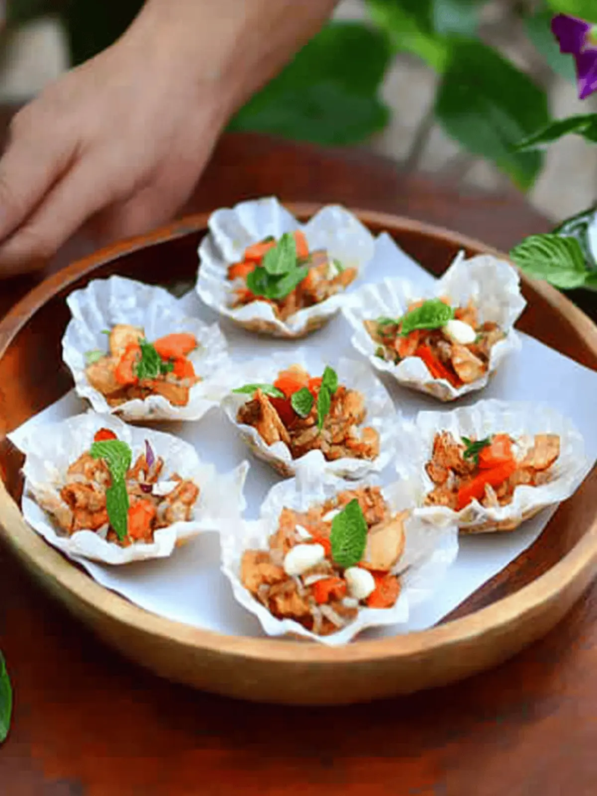Crispy Vietnamese-Inspired Rice Crisps with Fresh Tofu Delight 4 Vietnamese-Inspired Rice Crisps