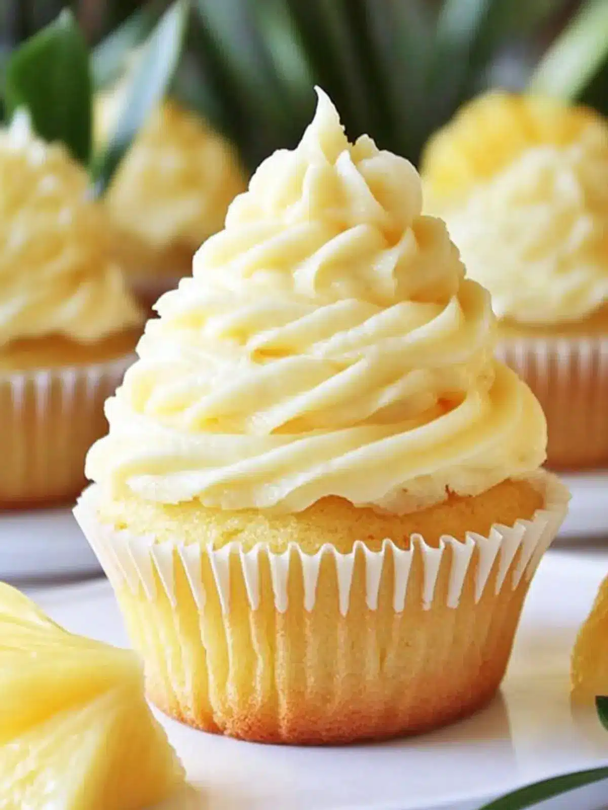 Delicious Dole Whip Cupcakes with Pineapple Filling Bliss 4 Dole Whip Cupcakes with Pineapple Filling