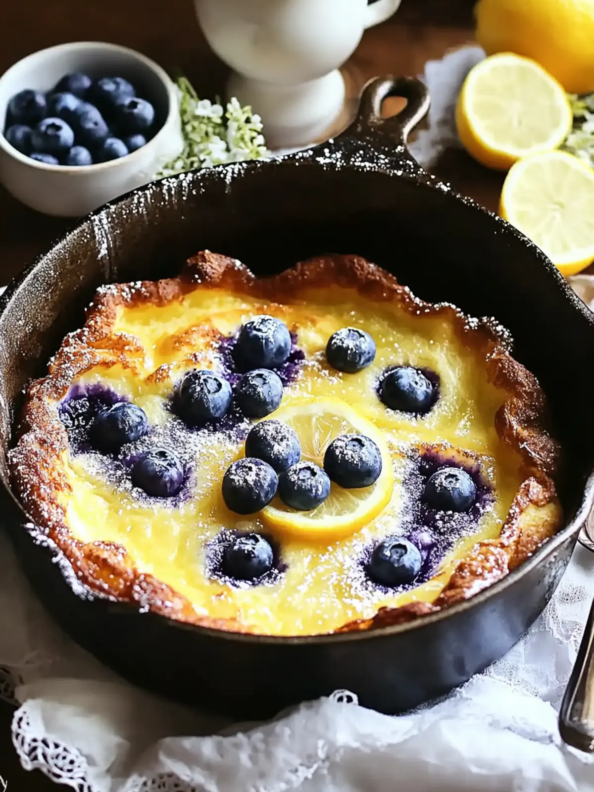 Lemon Blueberry Dutch Baby: A Dreamy Brunch Delight 4 Lemon Blueberry Dutch Baby