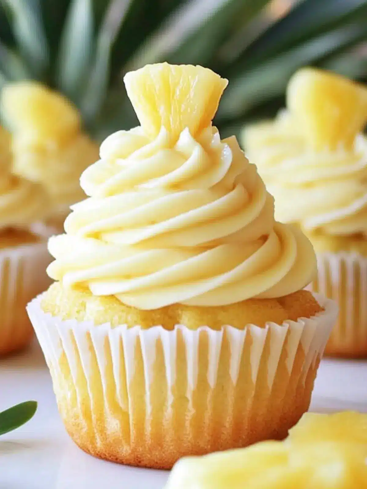Delicious Dole Whip Cupcakes with Pineapple Filling Bliss 2 Dole Whip Cupcakes with Pineapple Filling